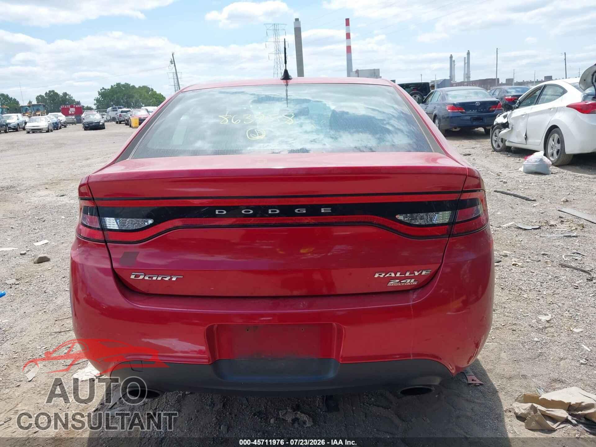 DODGE DART 2014 - 1C3CDFBB2ED863258