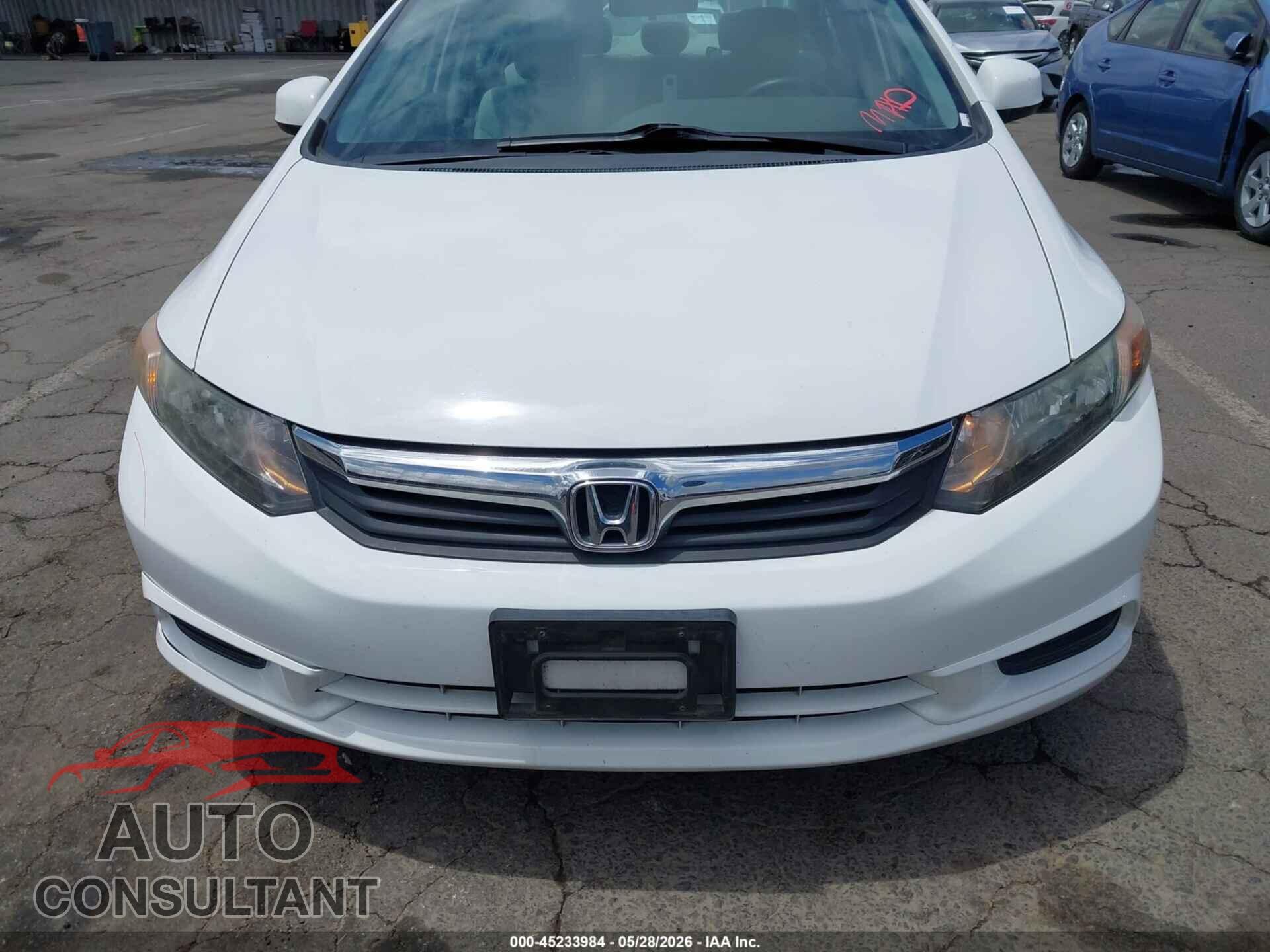 HONDA CIVIC 2012 - 2HGFB2F85CH524405