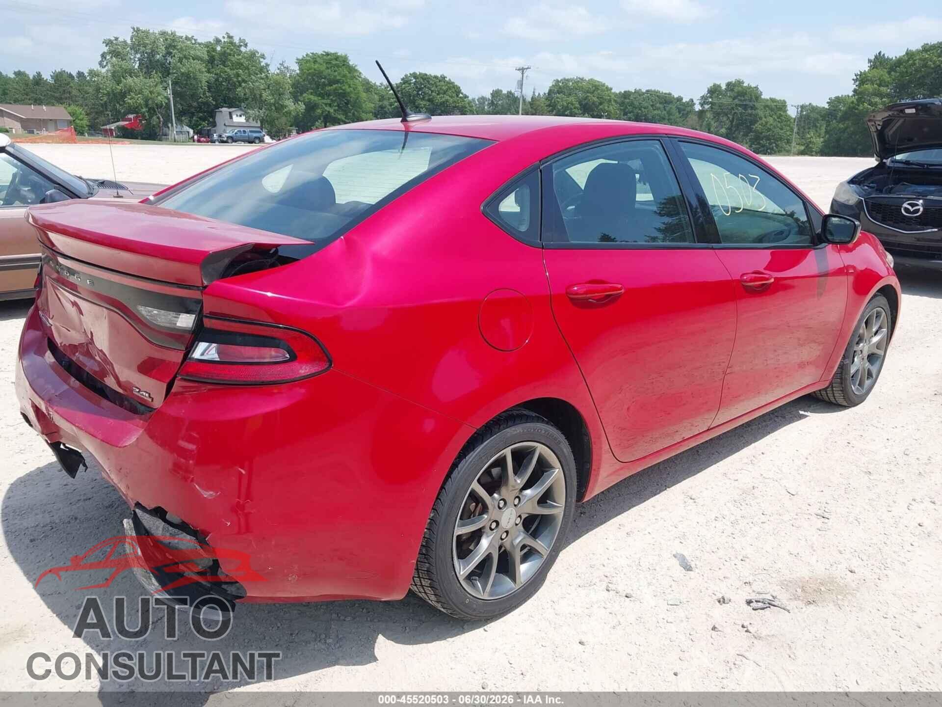 DODGE DART 2014 - 1C3CDFBB4ED851550