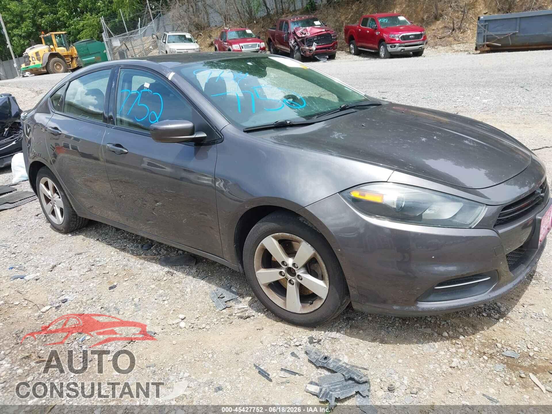 DODGE DART 2015 - 1C3CDFBB6FD309724