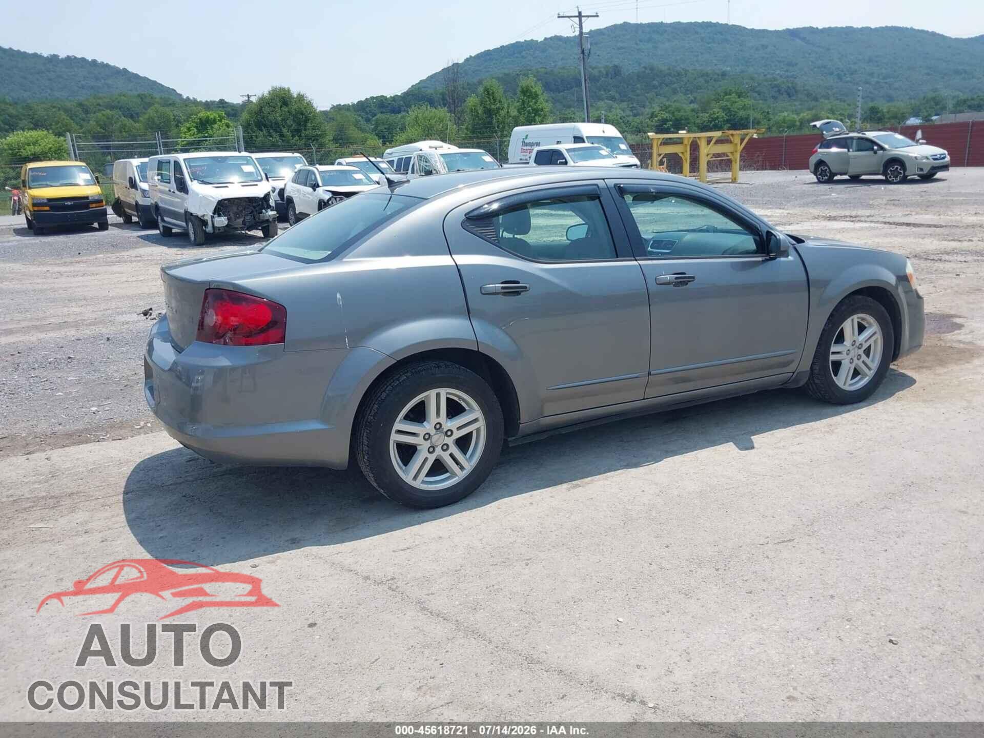 DODGE AVENGER 2012 - 1C3CDZCB0CN182247