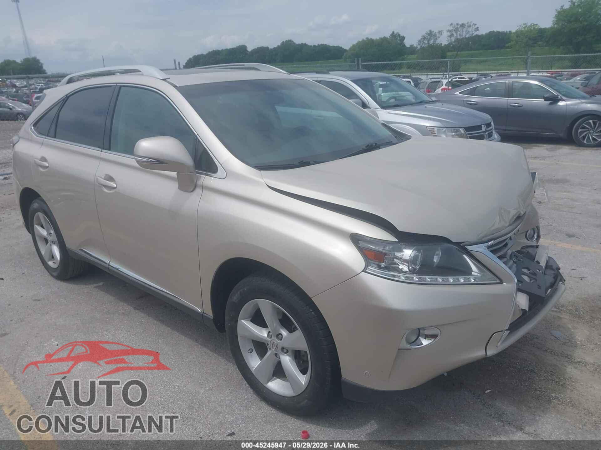 LEXUS RX 350 2013 - 2T2BK1BA0DC167660