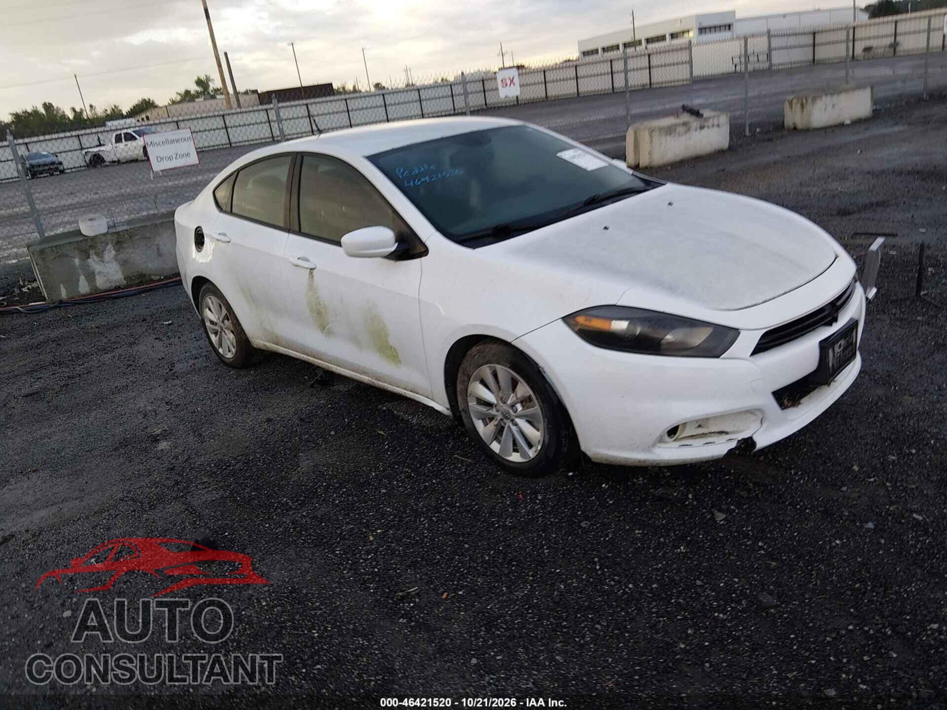 DODGE DART 2014 - 1C3CDFBB3ED883597
