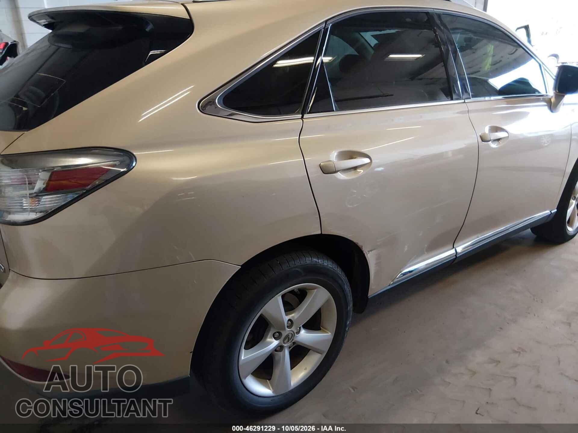 LEXUS RX 350 2010 - 2T2BK1BA2AC056765