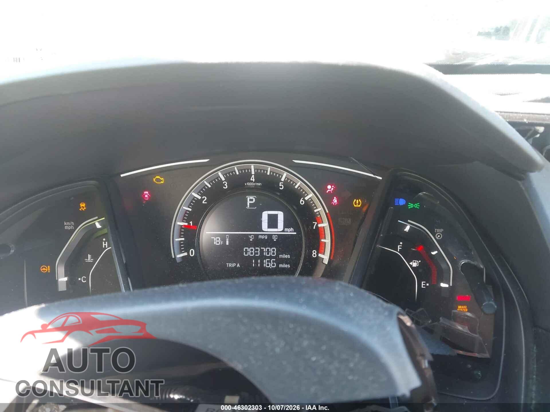 HONDA CIVIC 2017 - 2HGFC2F50HH503424