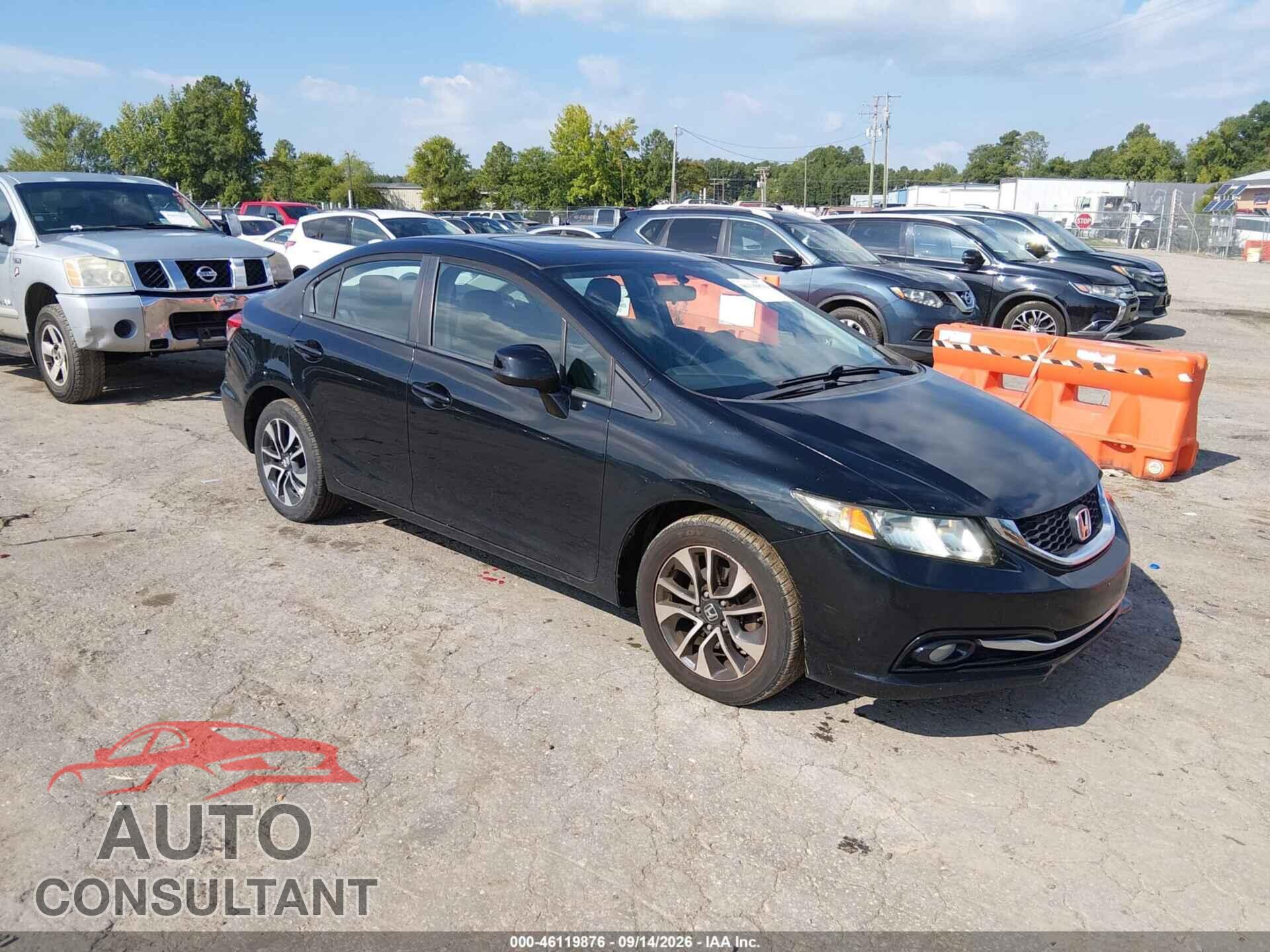 HONDA CIVIC 2013 - 19XFB2F94DE285367