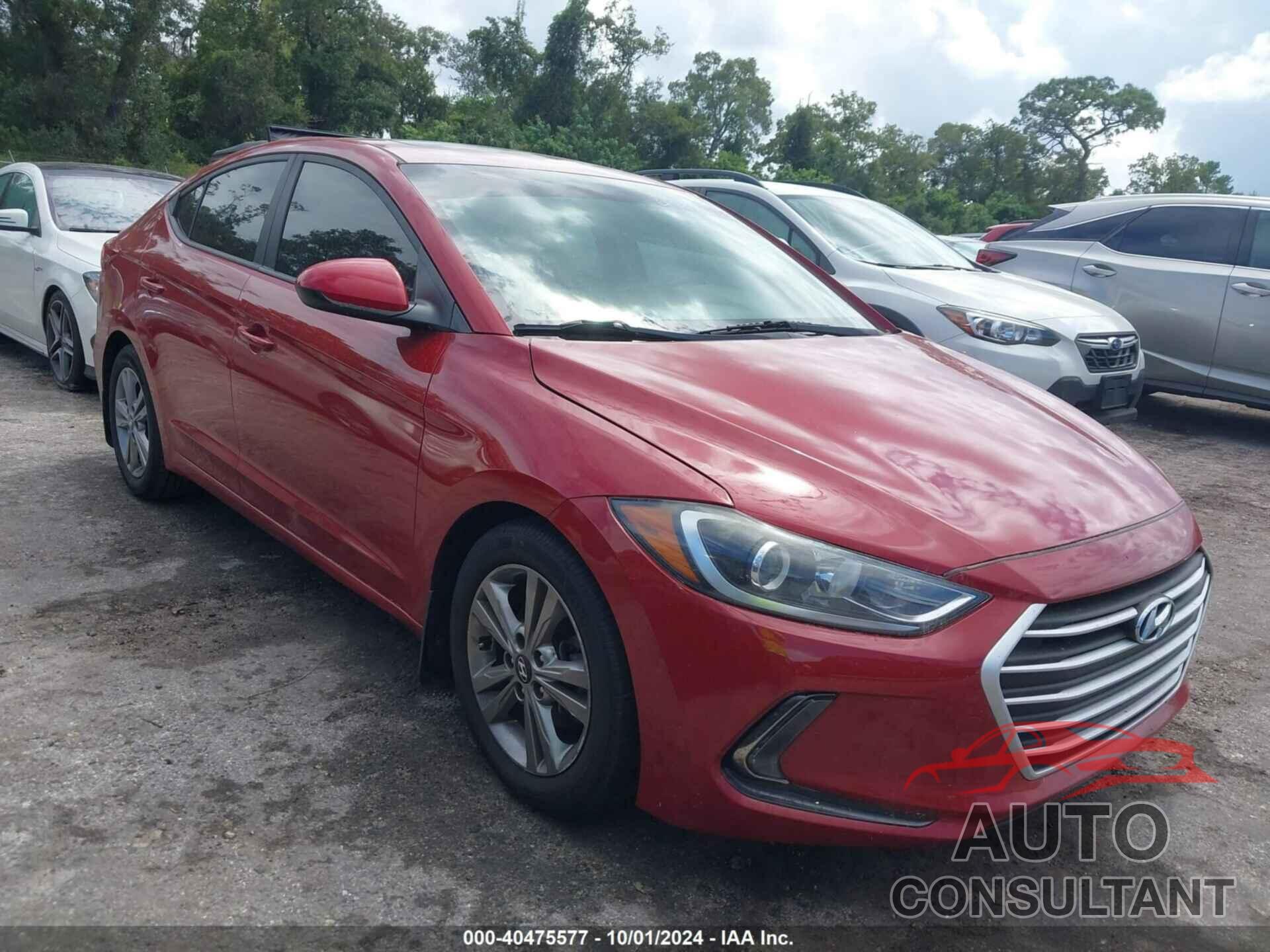 HYUNDAI ELANTRA 2017 - KMHD84LF6HU406818
