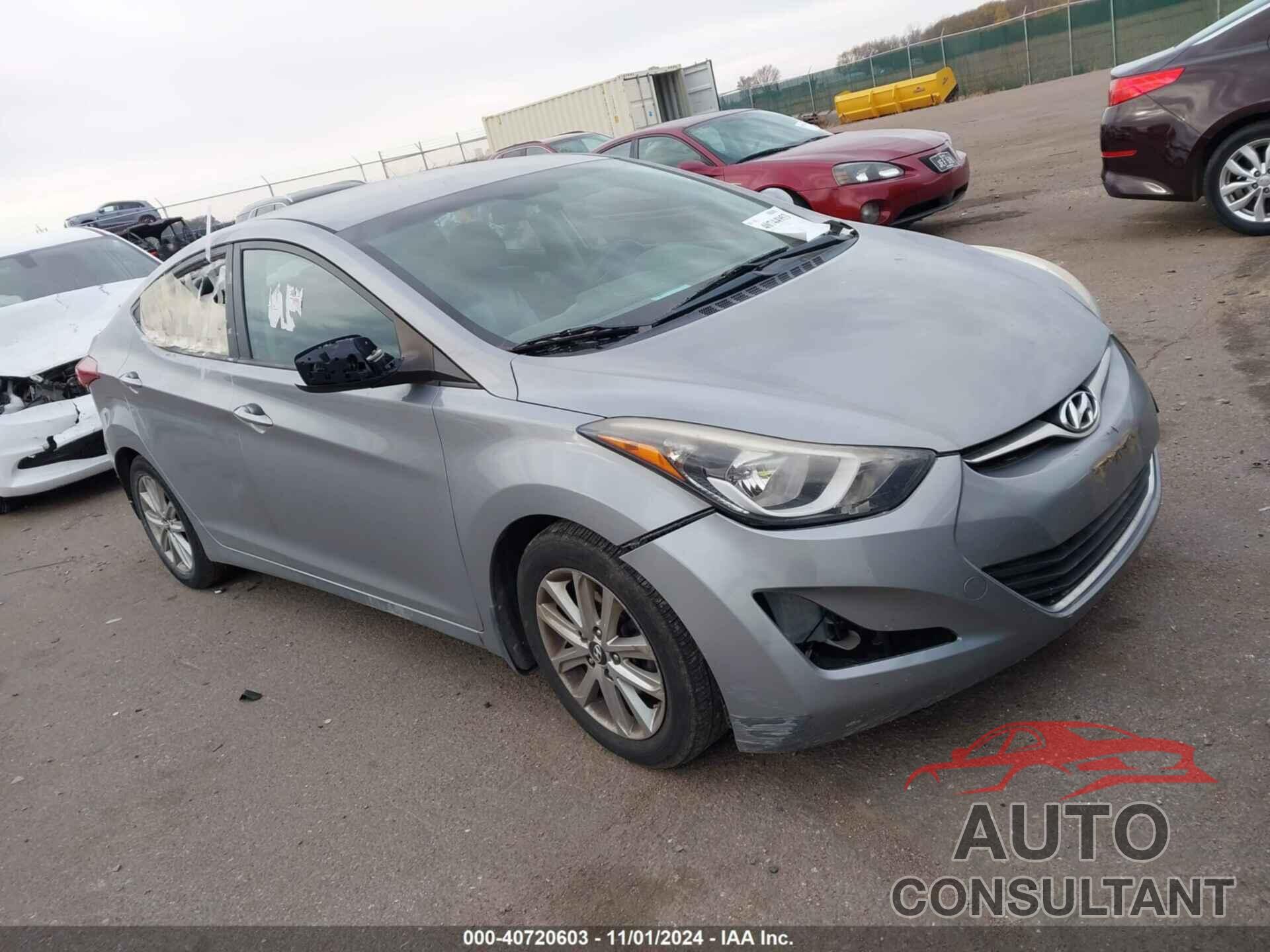 HYUNDAI ELANTRA 2015 - KMHDH4AE6FU250142