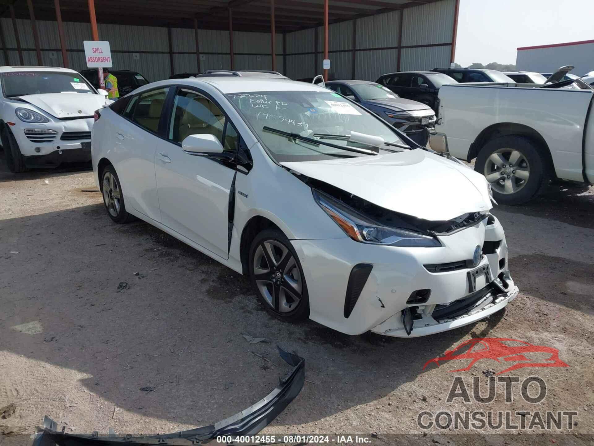 TOYOTA PRIUS 2019 - JTDKARFU8K3089404