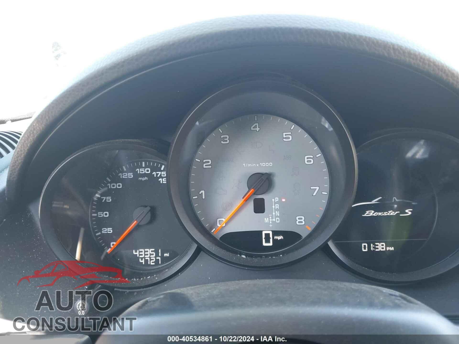PORSCHE 718 BOXSTER 2017 - WP0CB2A84HS241566