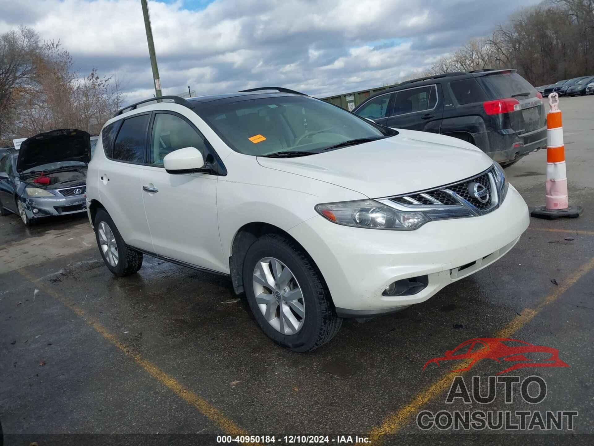 NISSAN MURANO 2012 - JN8AZ1MW5CW214339