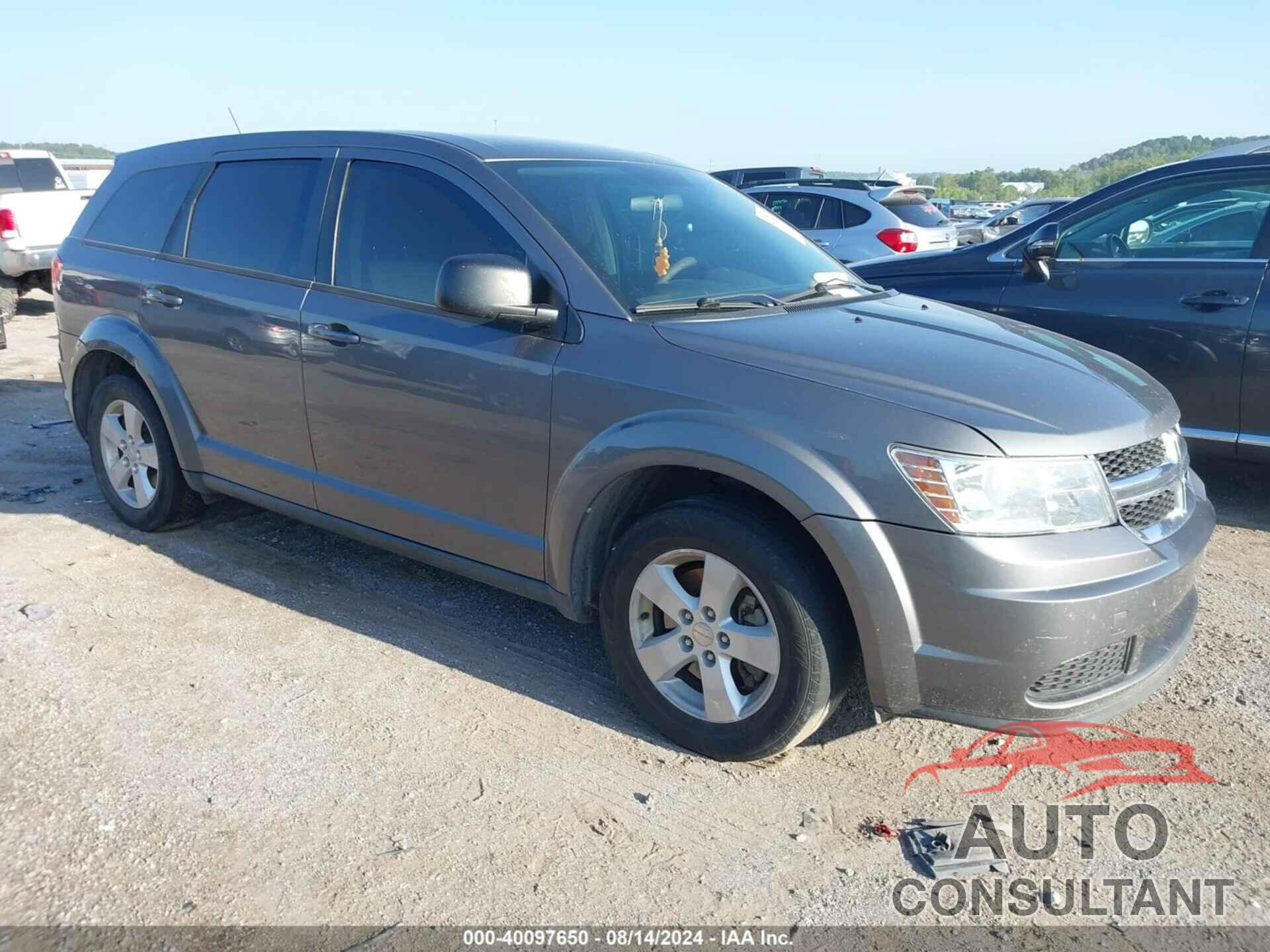DODGE JOURNEY 2013 - 3C4PDCAB2DT626484