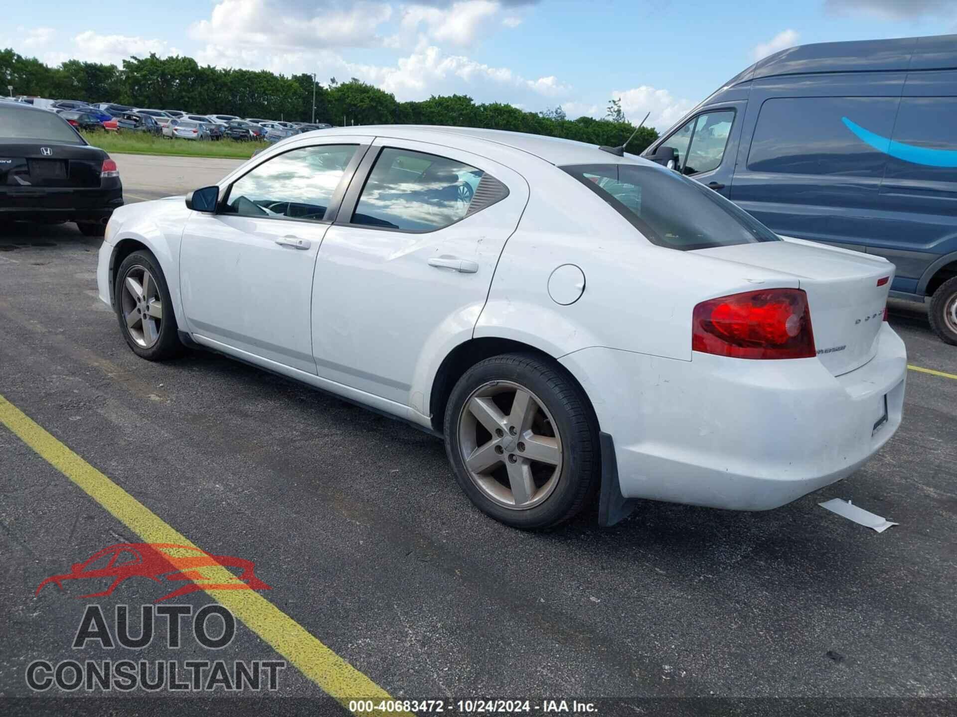 DODGE AVENGER 2013 - 1C3CDZAB8DN687876