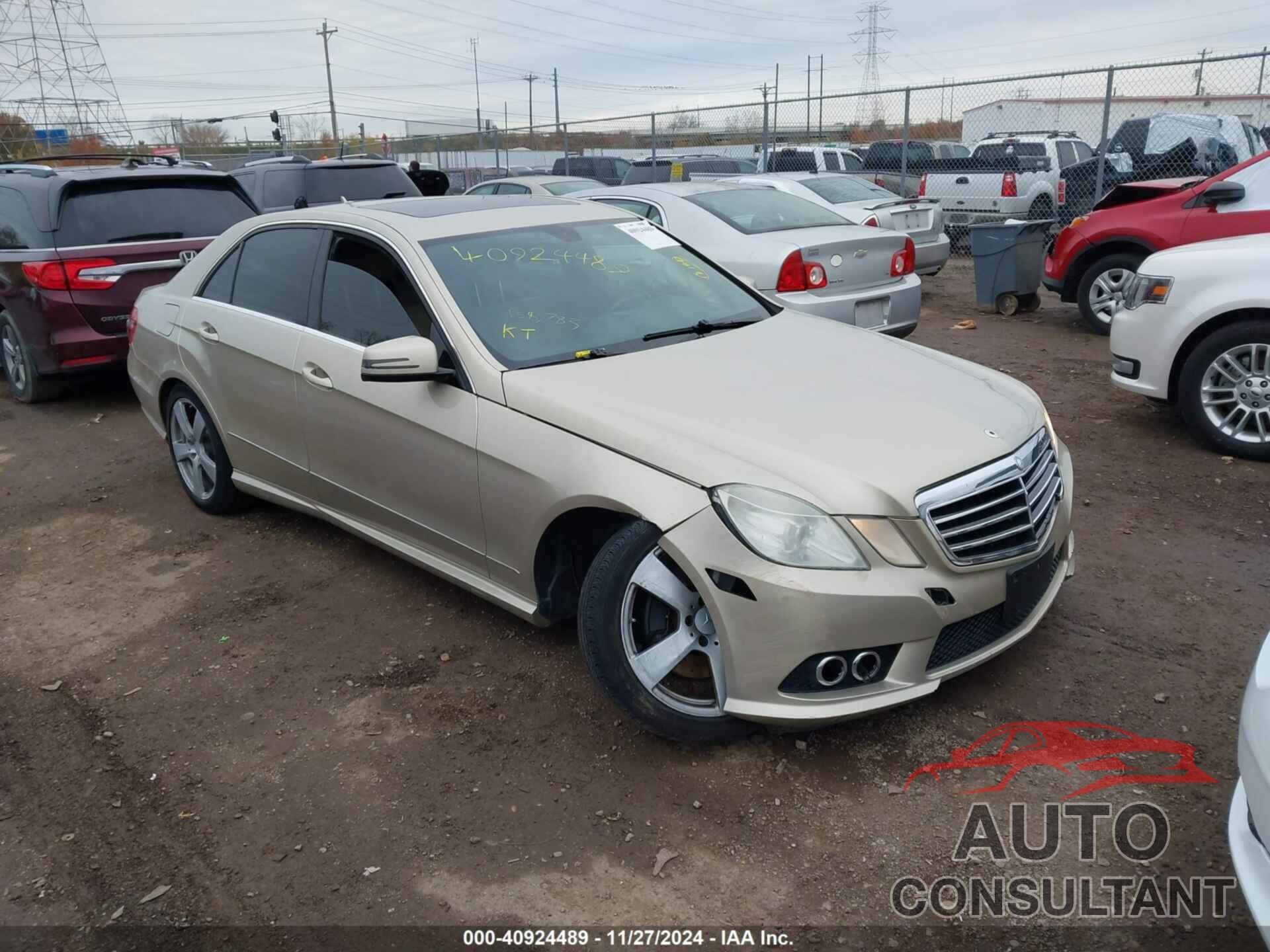 MERCEDES-BENZ E 350 2010 - WDDHF5GB1AA034620