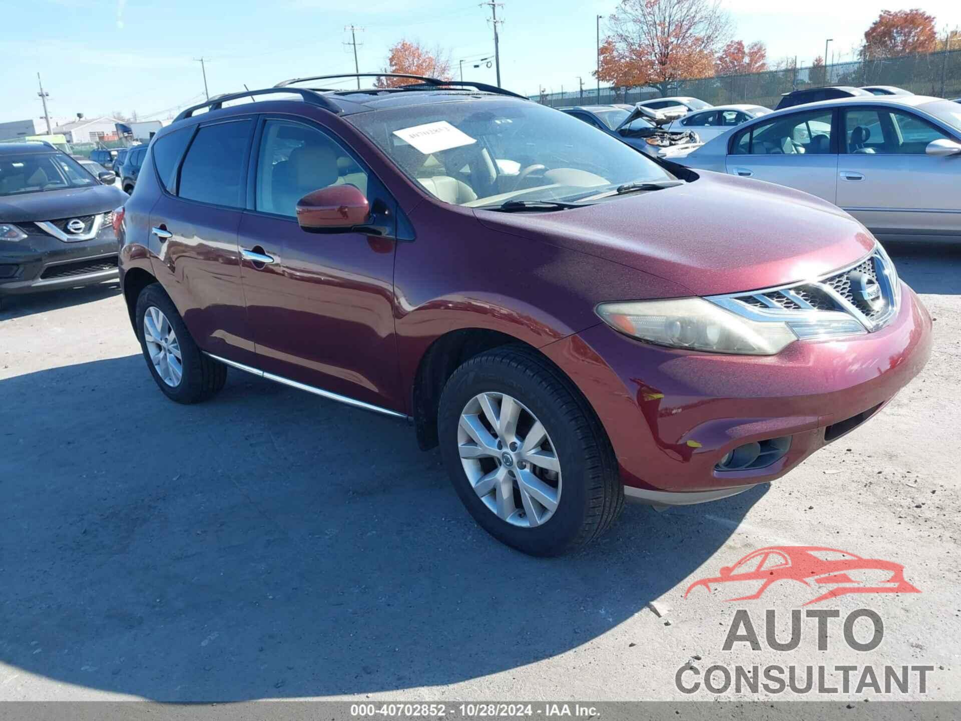 NISSAN MURANO 2011 - JN8AZ1MW1BW184965