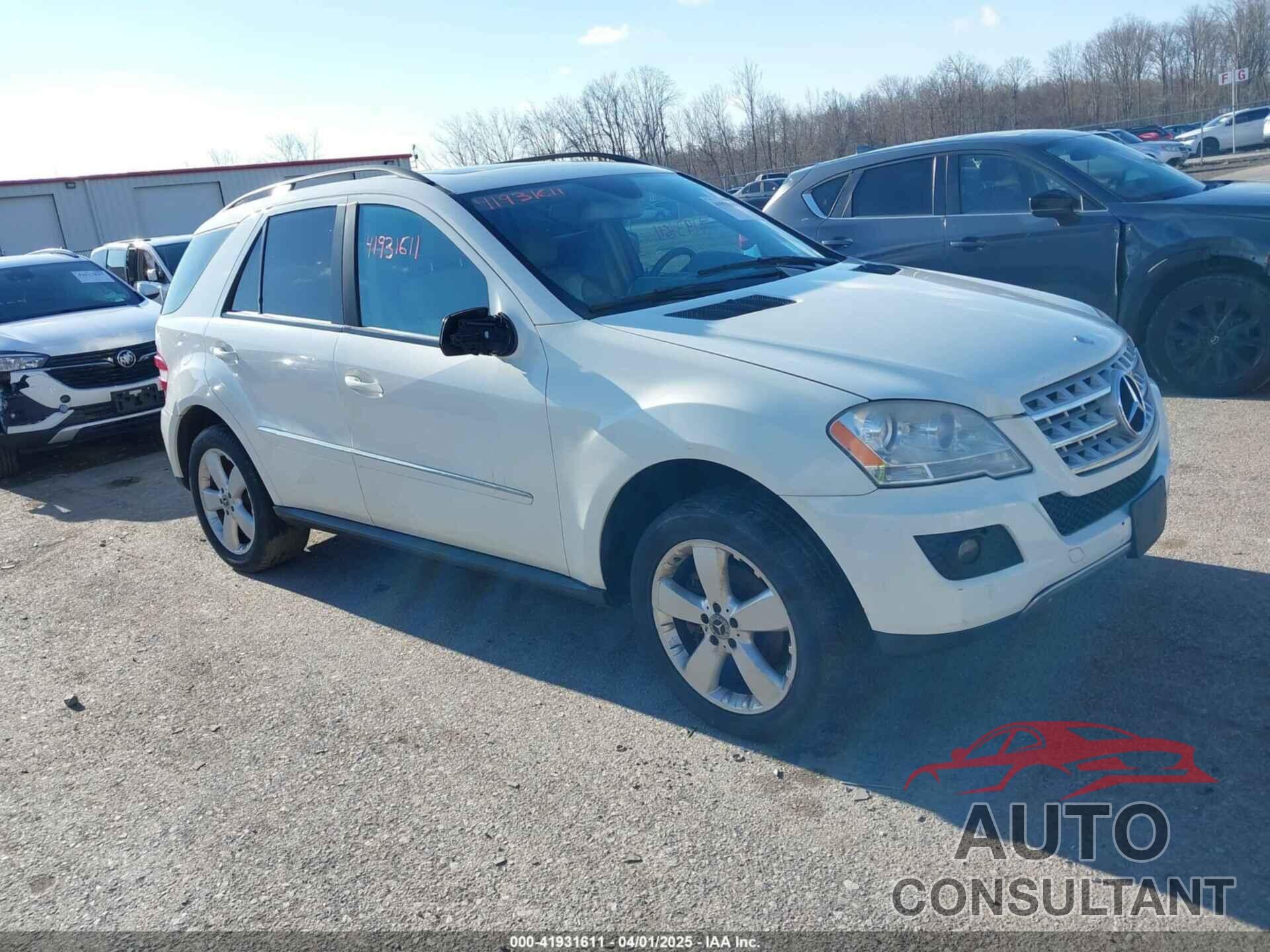 MERCEDES-BENZ ML 350 2009 - 4JGBB86E59A485484