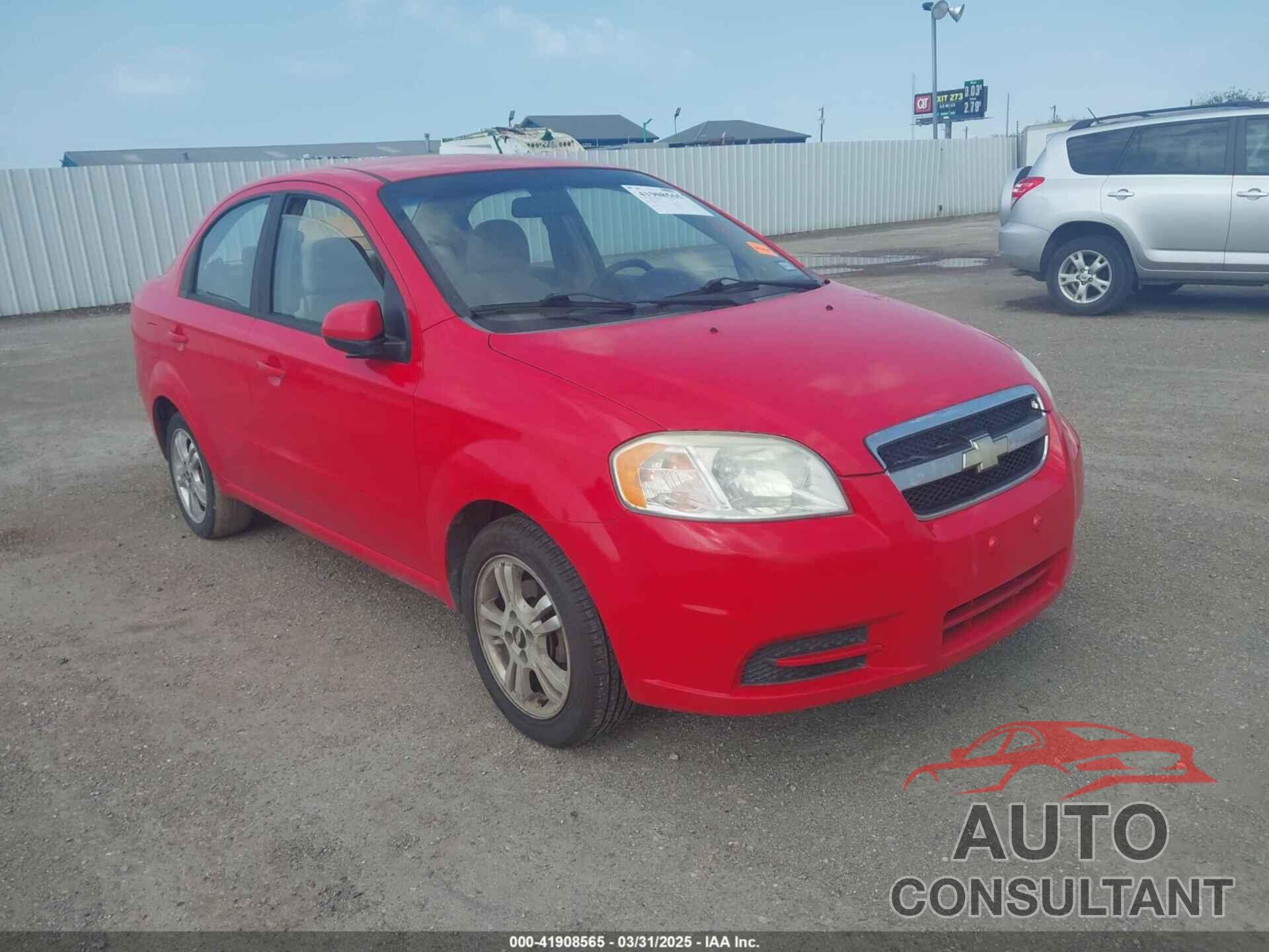 CHEVROLET AVEO 2011 - KL1TD5DE1BB144692
