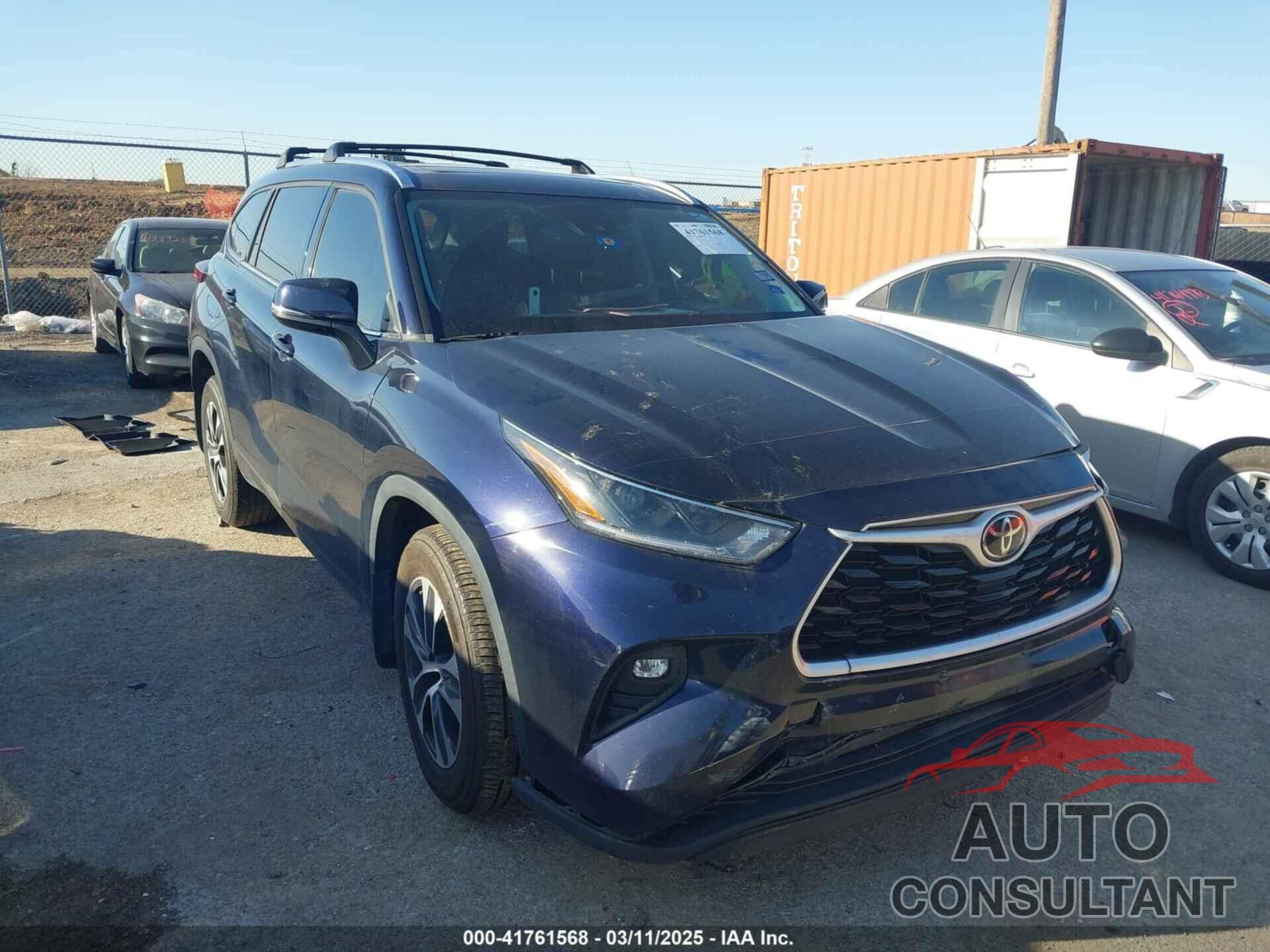 TOYOTA HIGHLANDER 2021 - 5TDGZRAHXMS538009