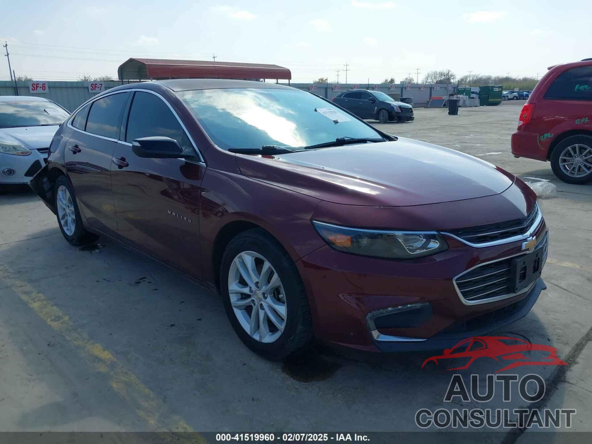 CHEVROLET MALIBU 2016 - 1G1ZE5ST8GF260918