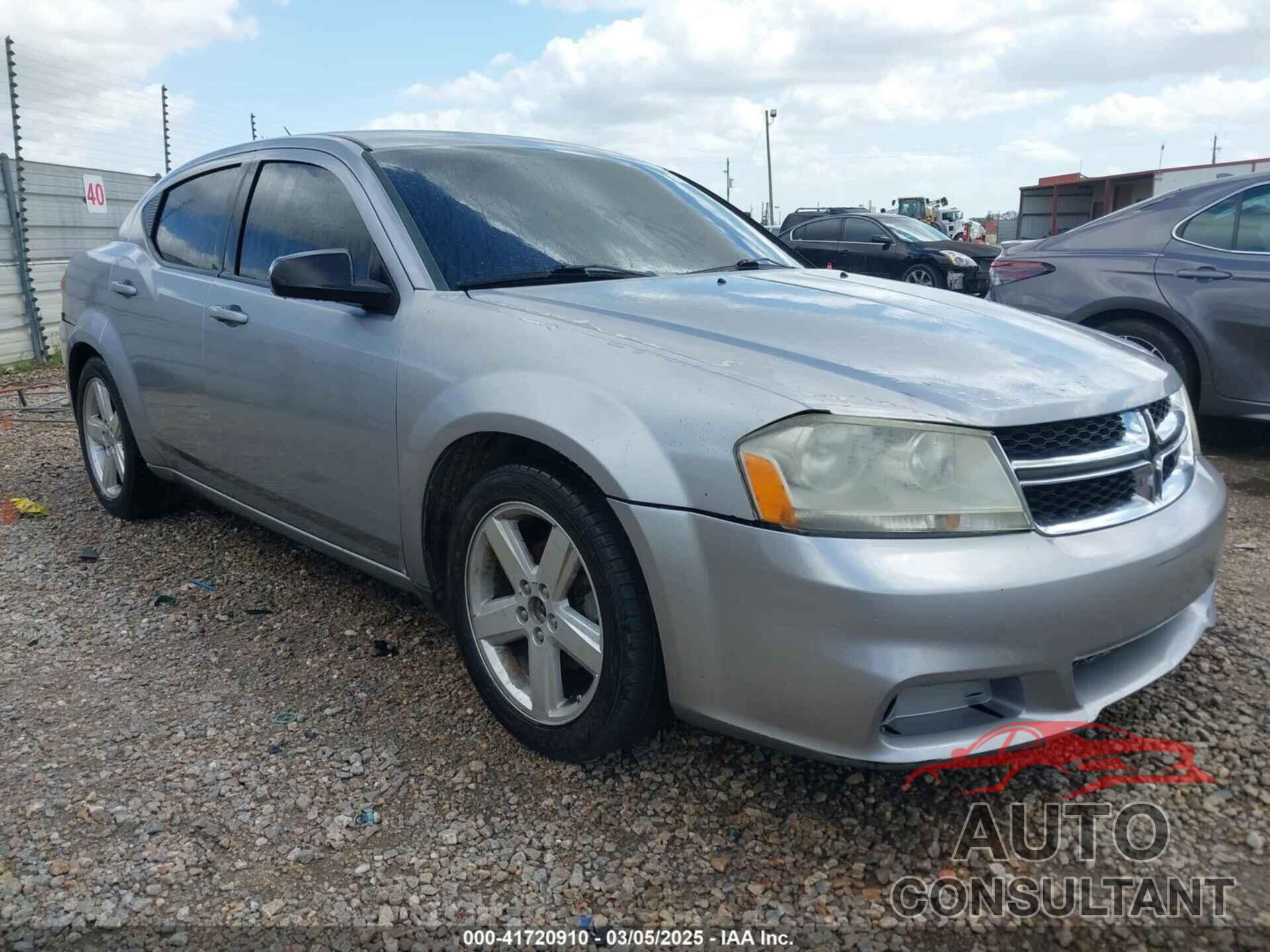 DODGE AVENGER 2013 - 1C3CDZAB9DN607484