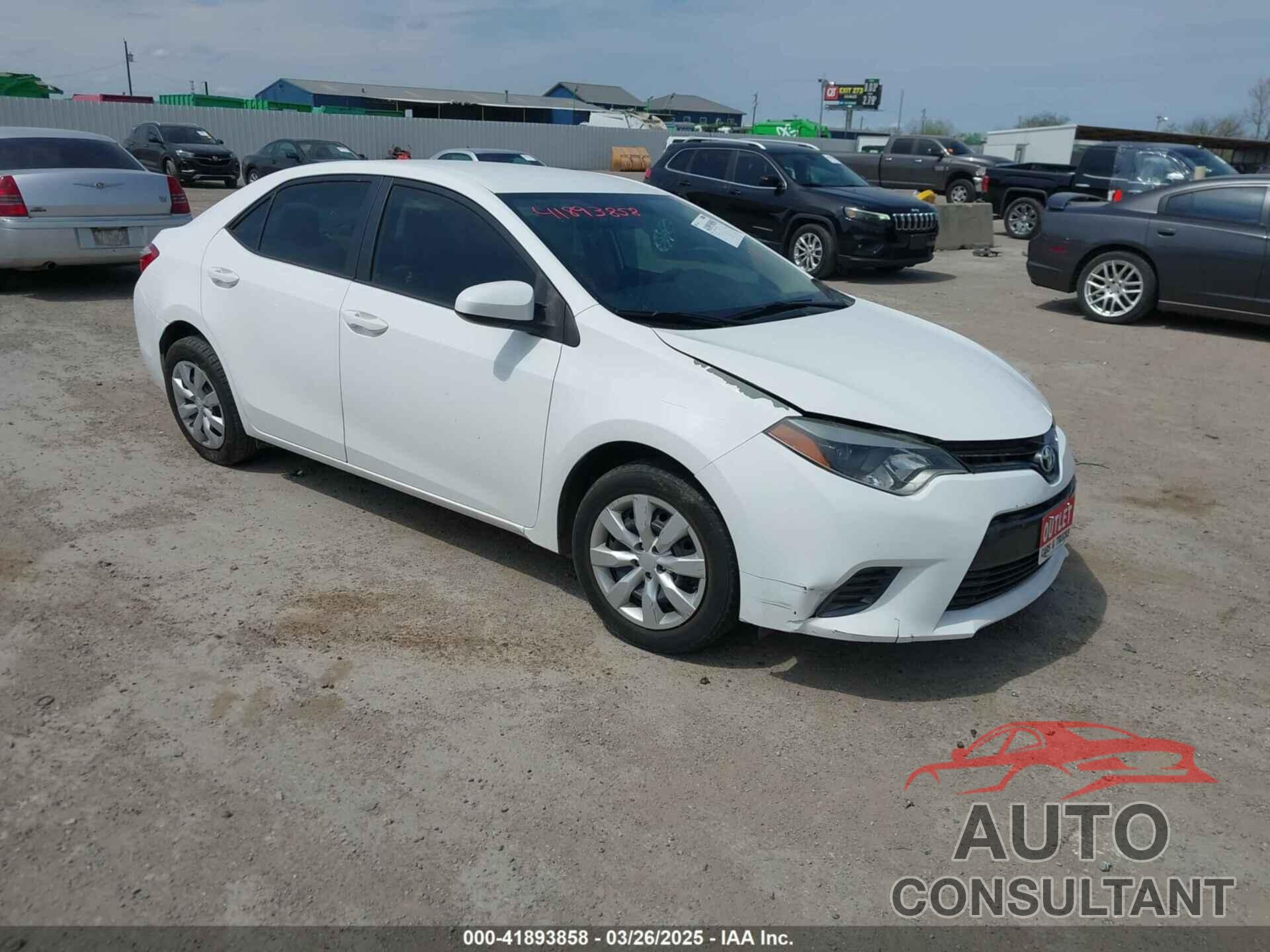 TOYOTA COROLLA 2015 - 5YFBURHE7FP233986