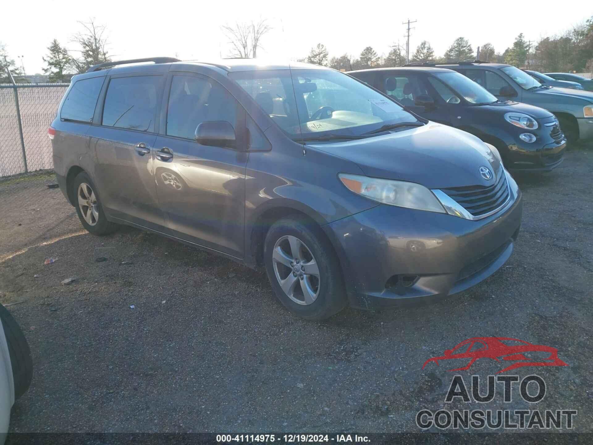 TOYOTA SIENNA 2012 - 5TDKK3DC4CS239481