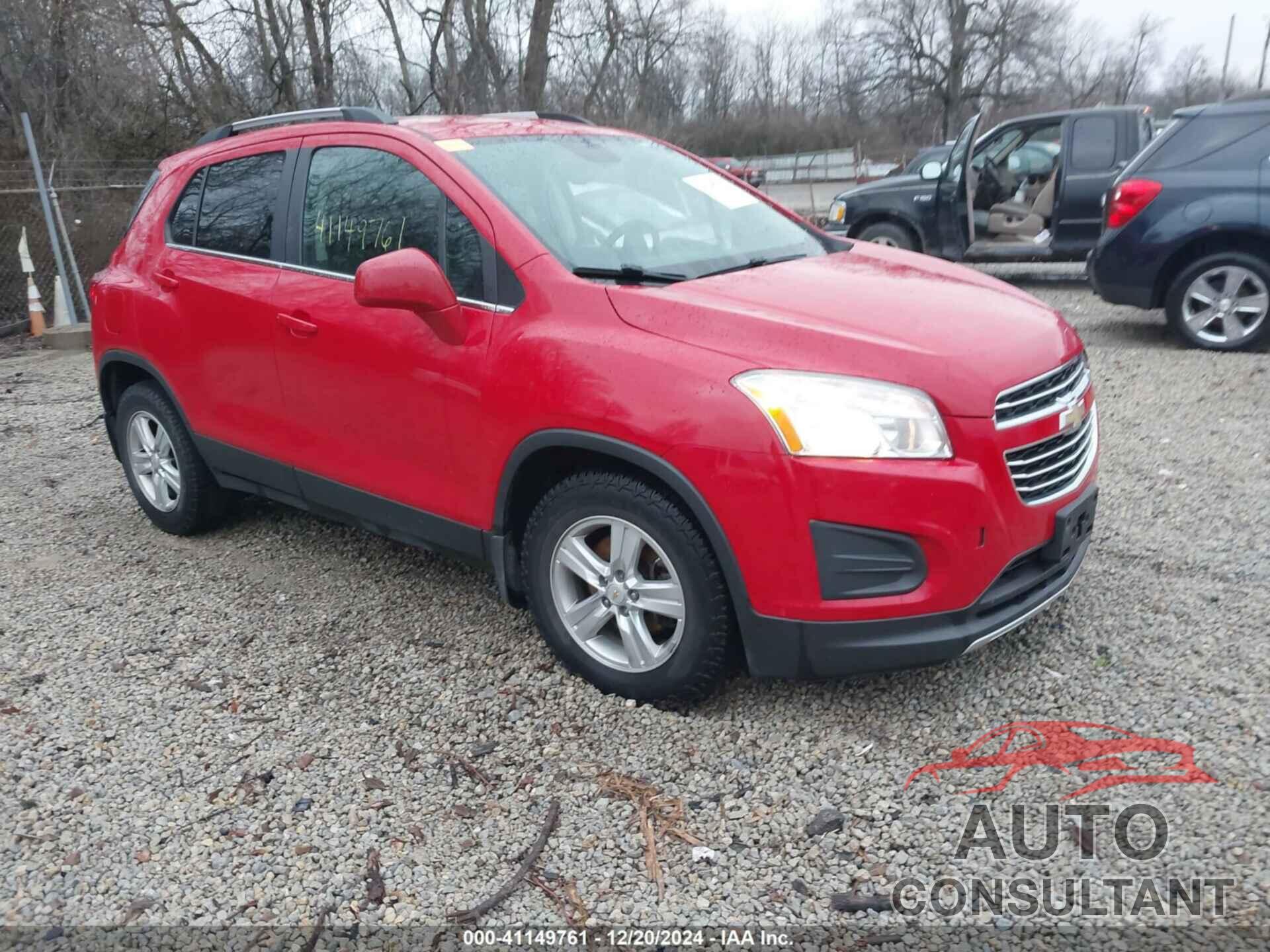 CHEVROLET TRAX 2016 - KL7CJLSB2GB682742