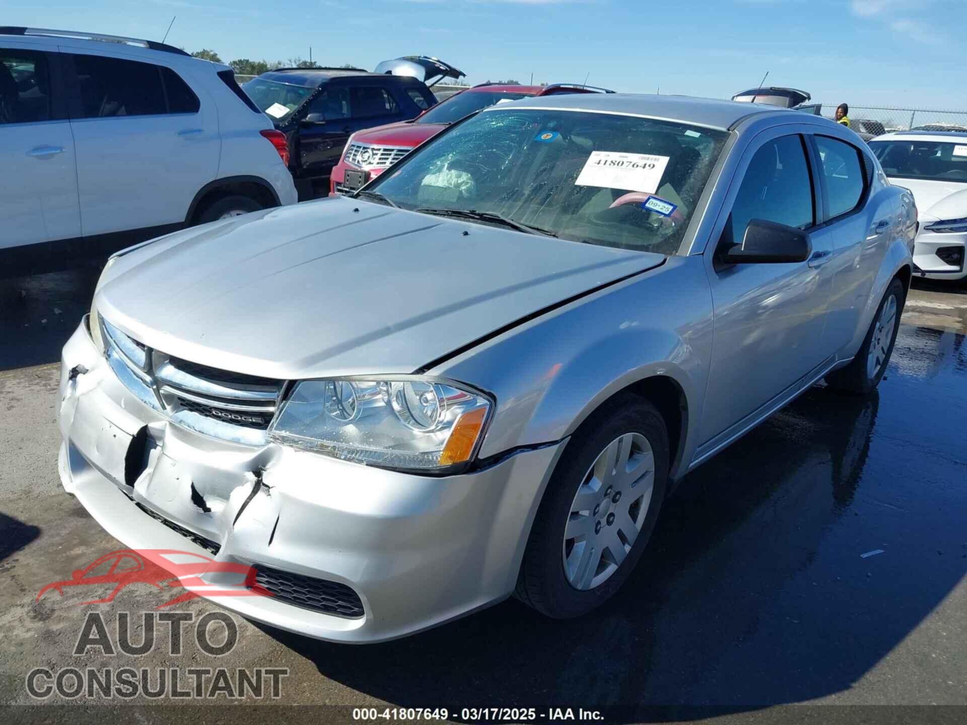 DODGE AVENGER 2011 - 1B3BD4FB4BN543663