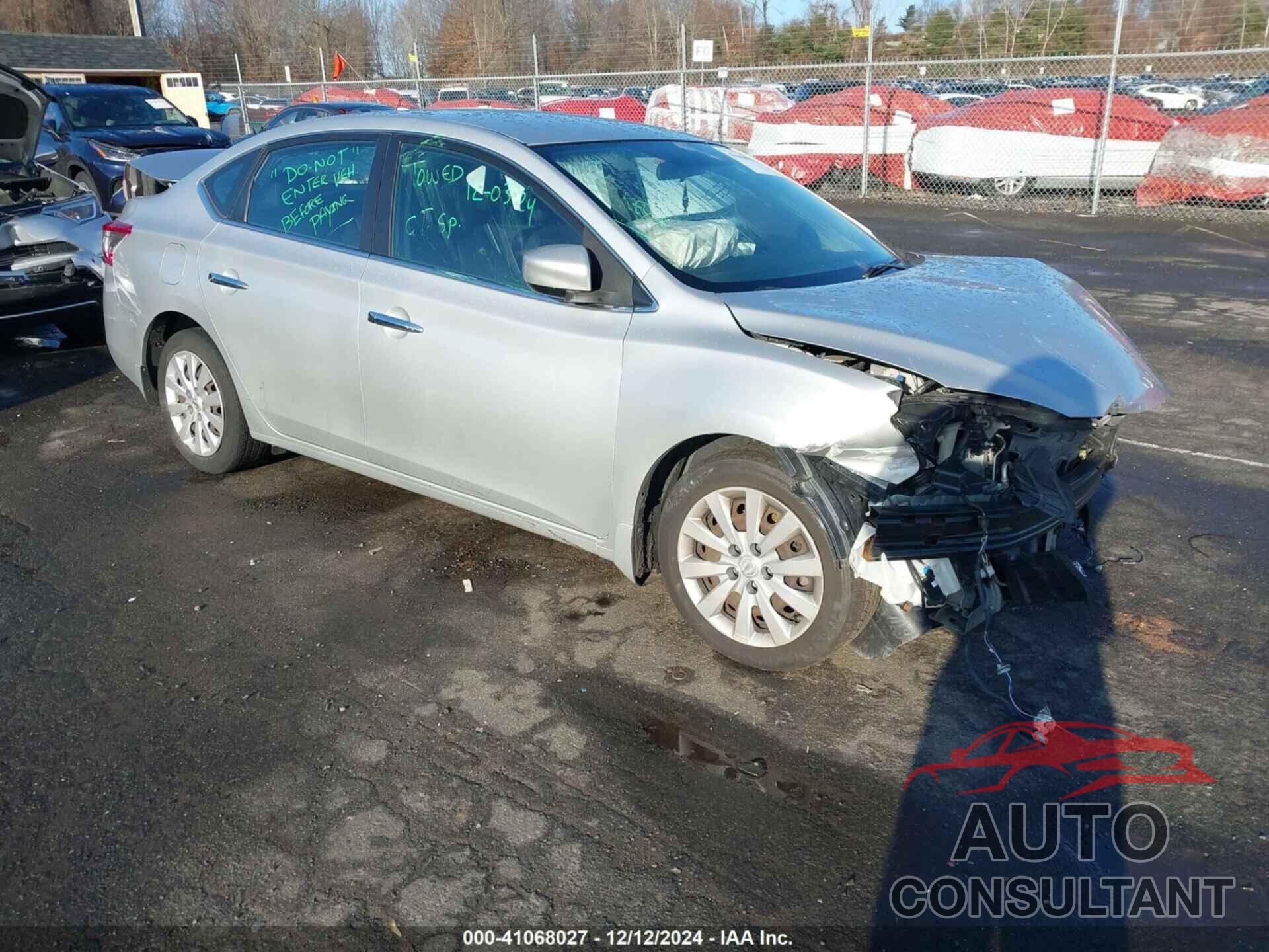 NISSAN SENTRA 2014 - 3N1AB7AP2EY336378