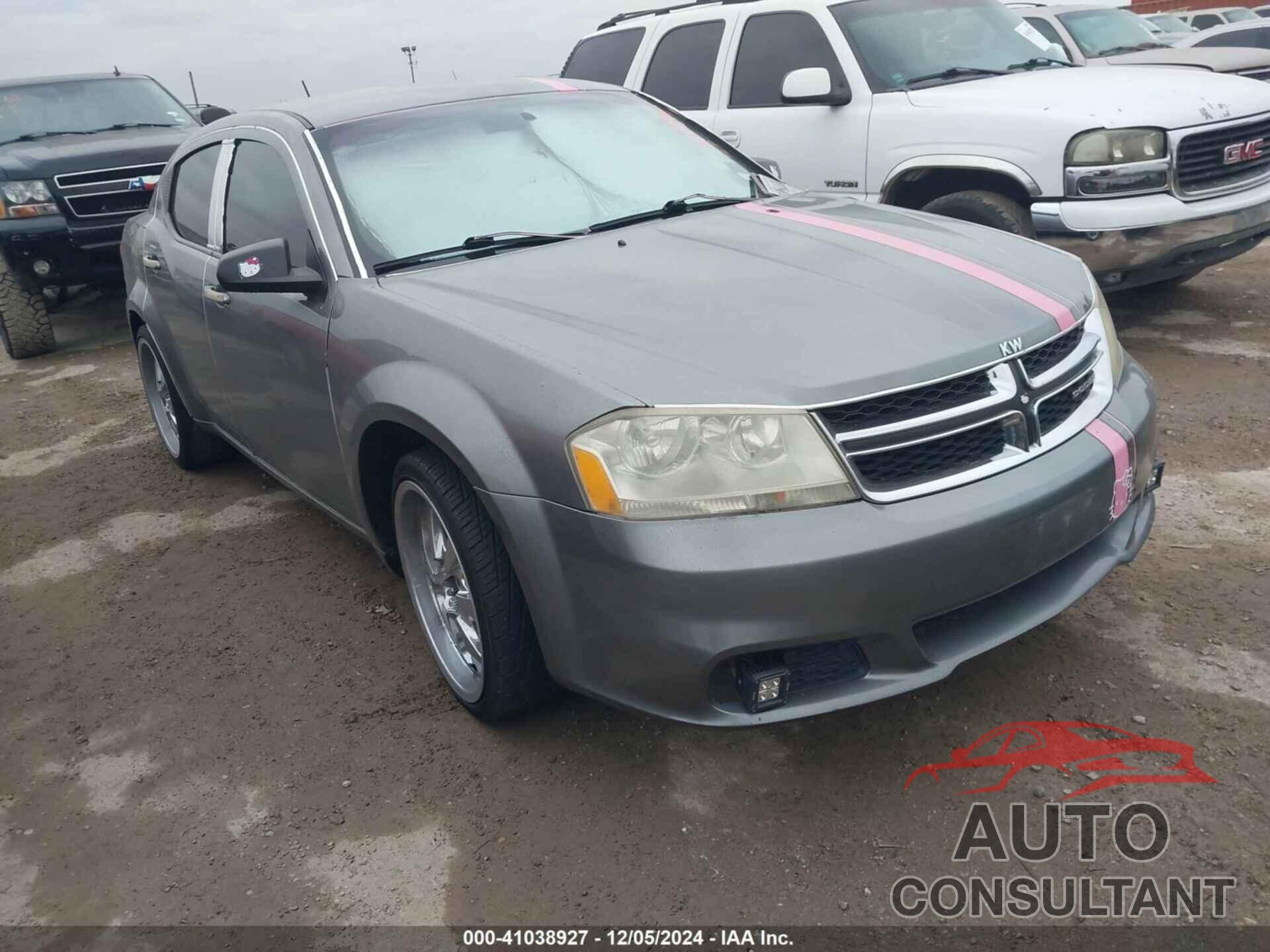 DODGE AVENGER 2012 - 1C3CDZAB3CN109683