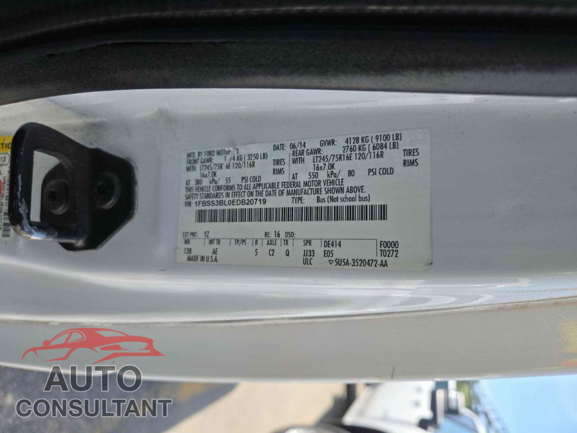 FORD ECONOLINE 2014 - 1FBSS3BL0EDB20719