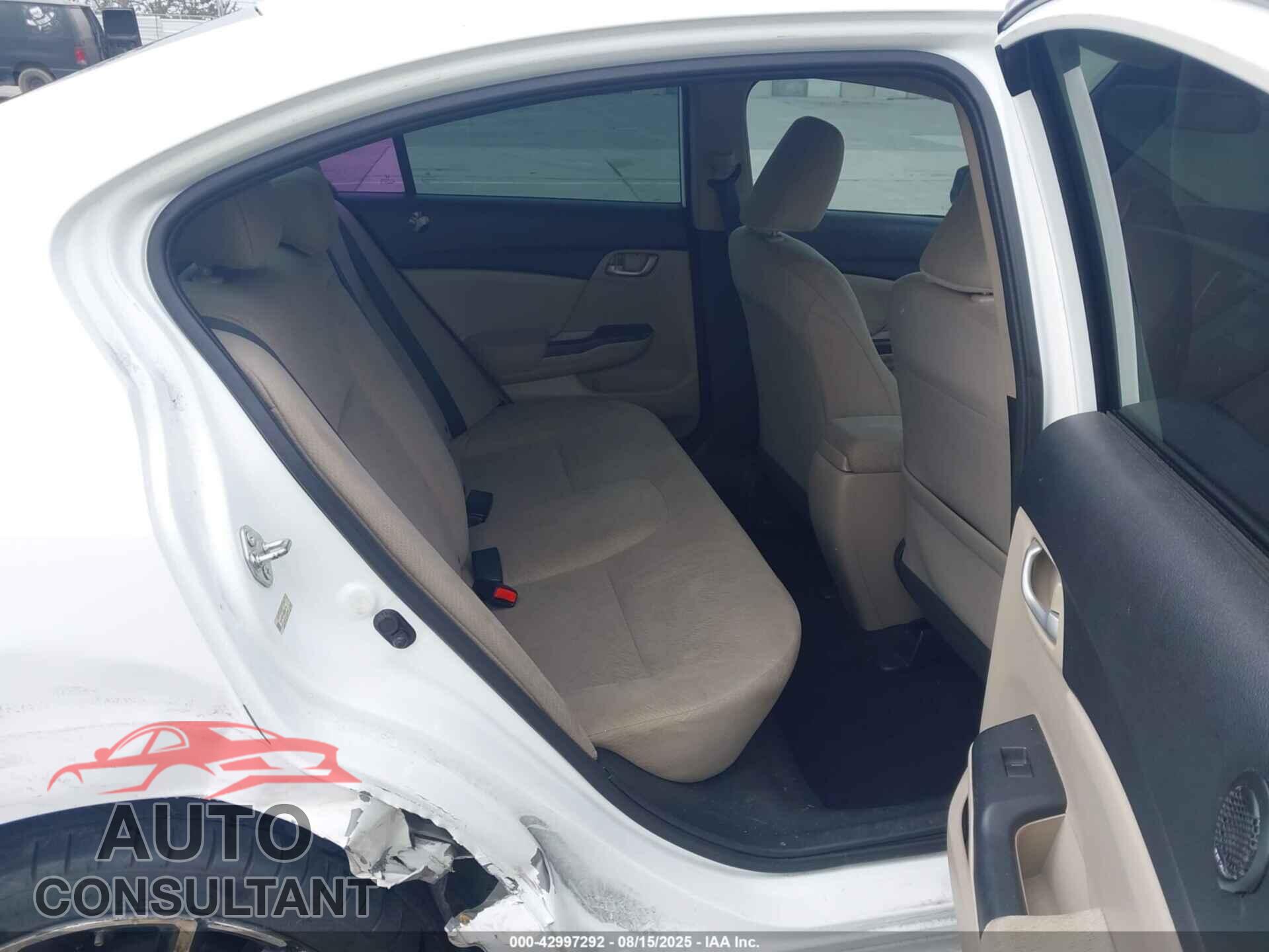 HONDA CIVIC 2013 - 19XFB2F54DE251765