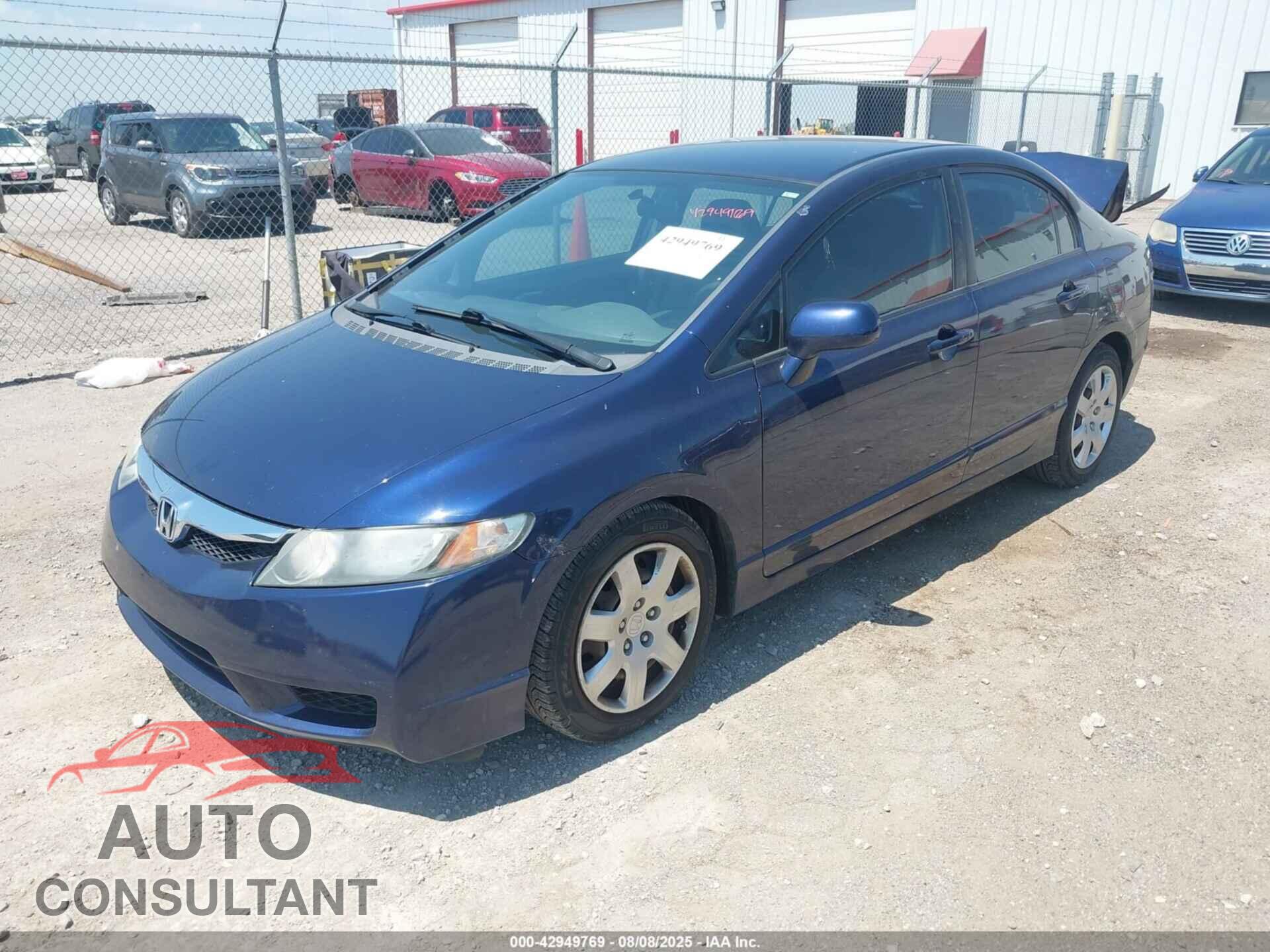HONDA CIVIC 2009 - 19XFA16599E049928