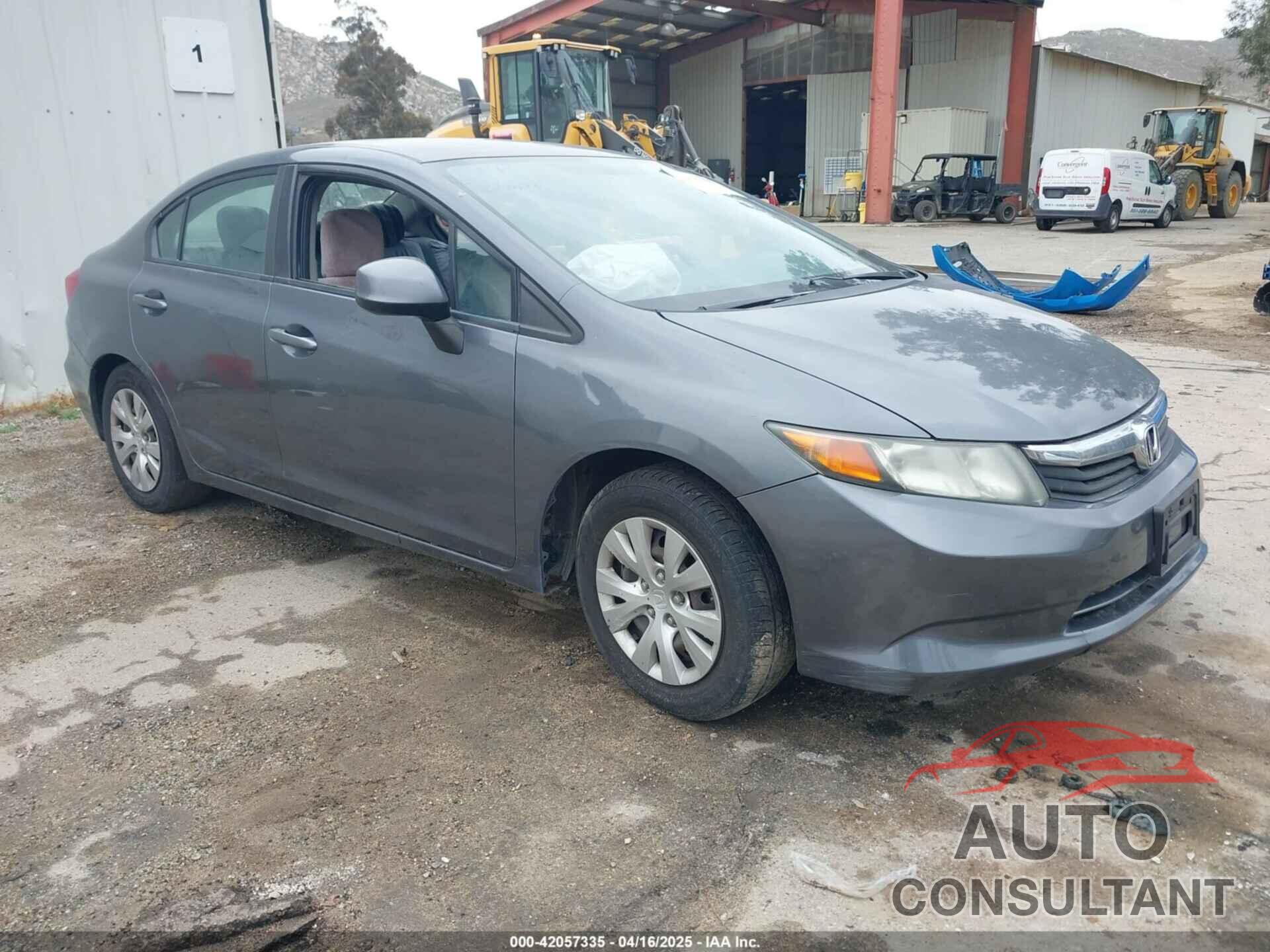 HONDA CIVIC 2012 - 19XFB2F56CE378967