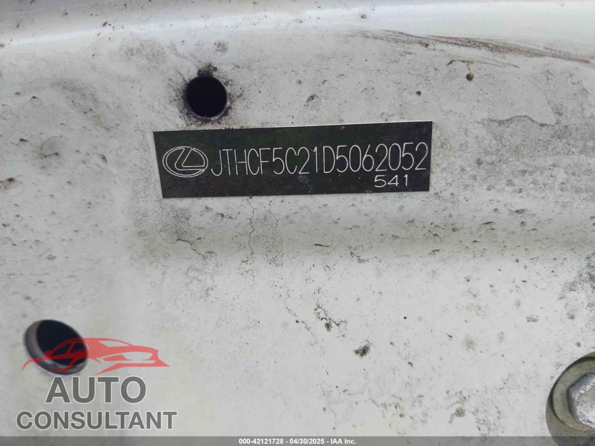 LEXUS IS 250 2013 - JTHCF5C21D5062052