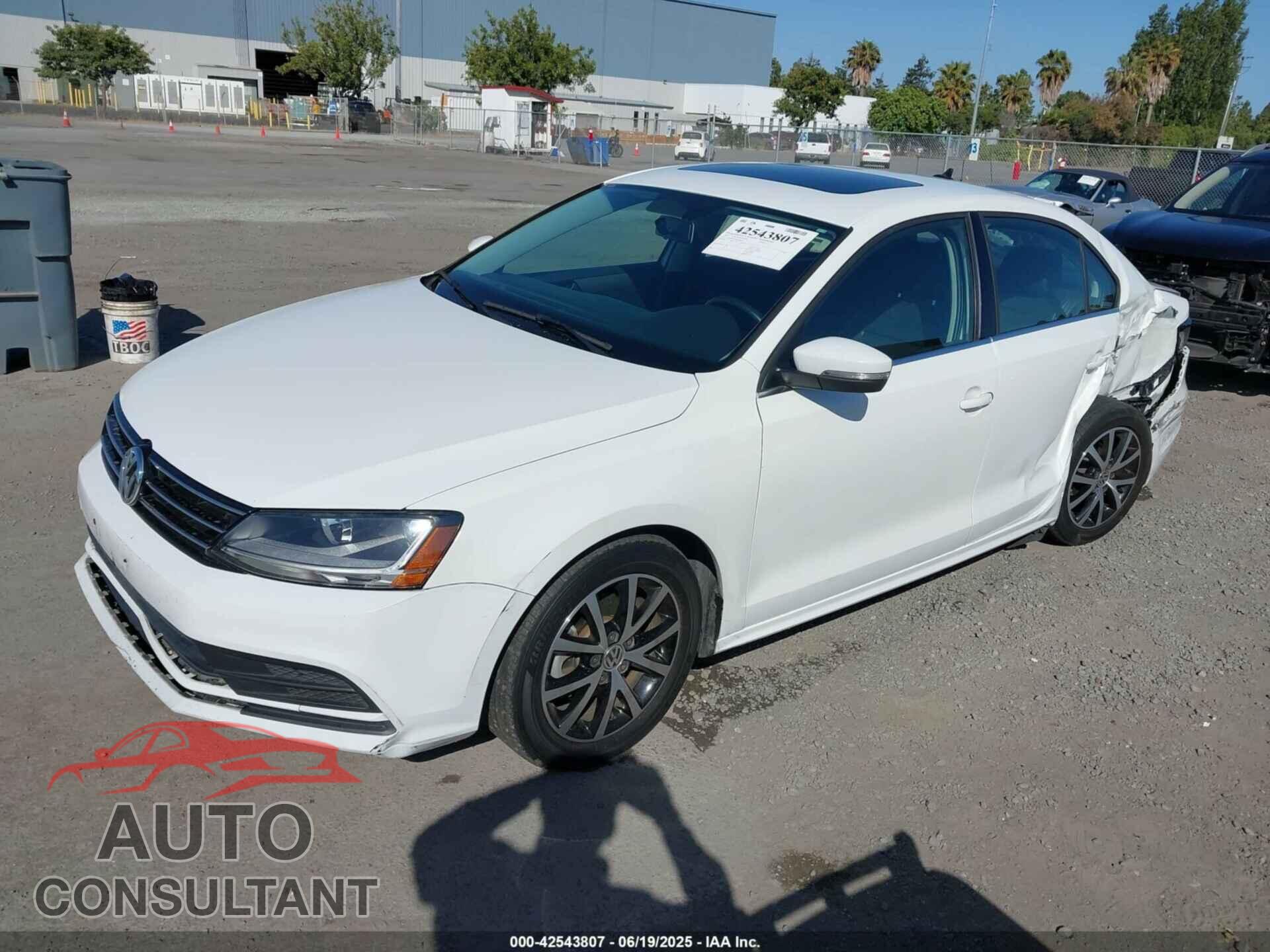 VOLKSWAGEN JETTA 2017 - 3VWDB7AJ9HM384202
