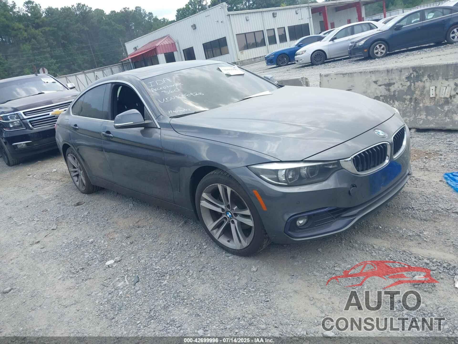 BMW 430I GRAN COUPE 2018 - WBA4J3C57JBG91928