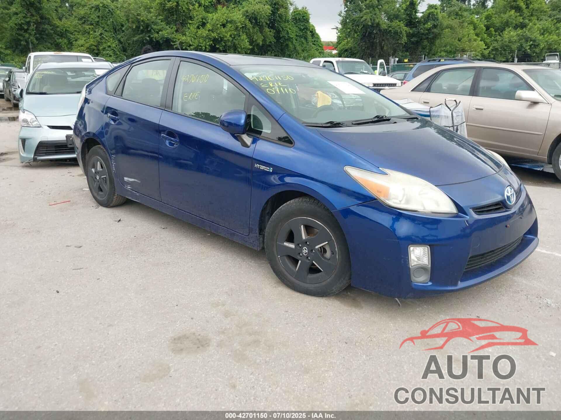 TOYOTA PRIUS 2010 - JTDKN3DU5A0123822