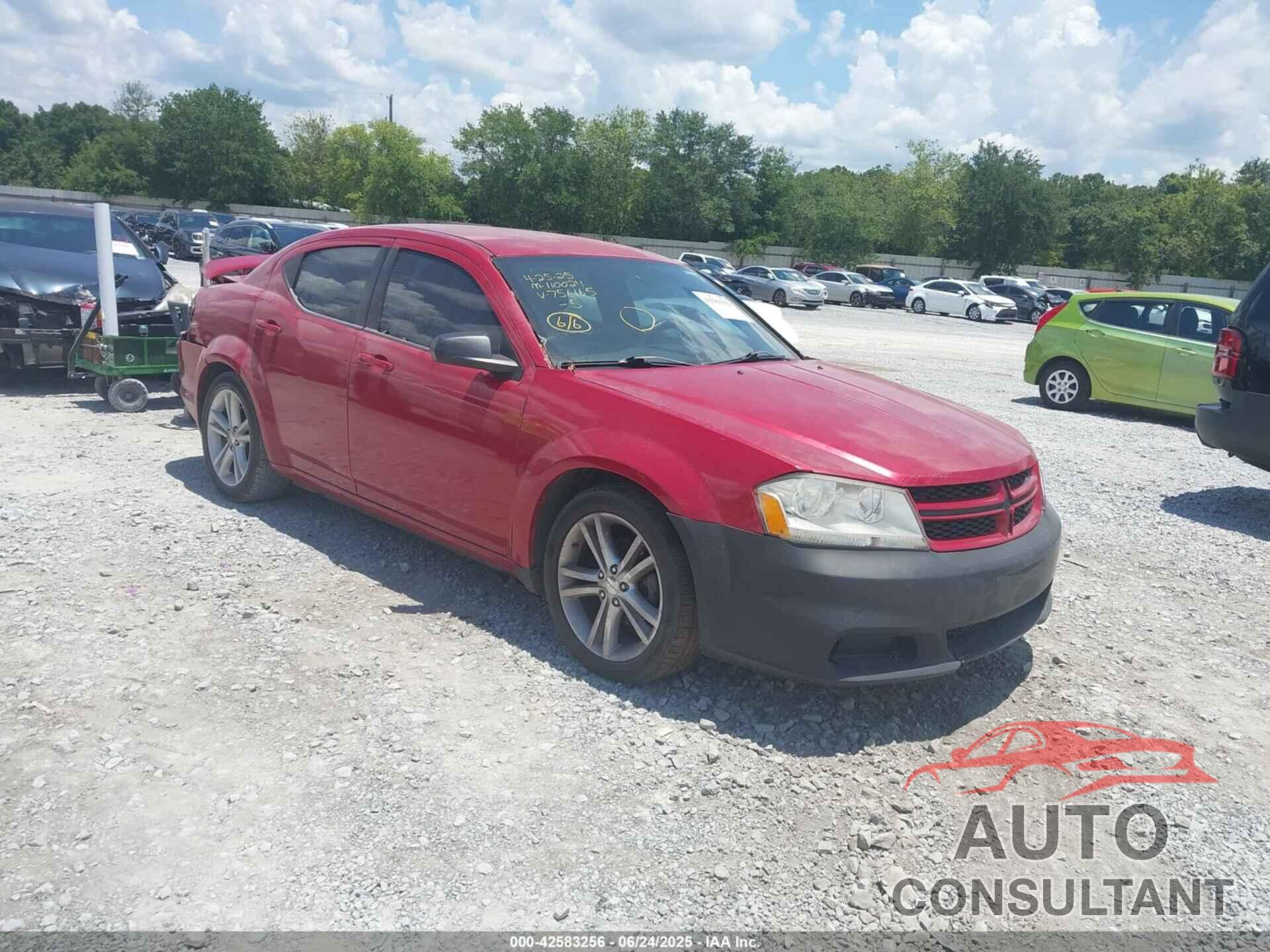 DODGE AVENGER 2013 - 1C3CDZAG9DN756165