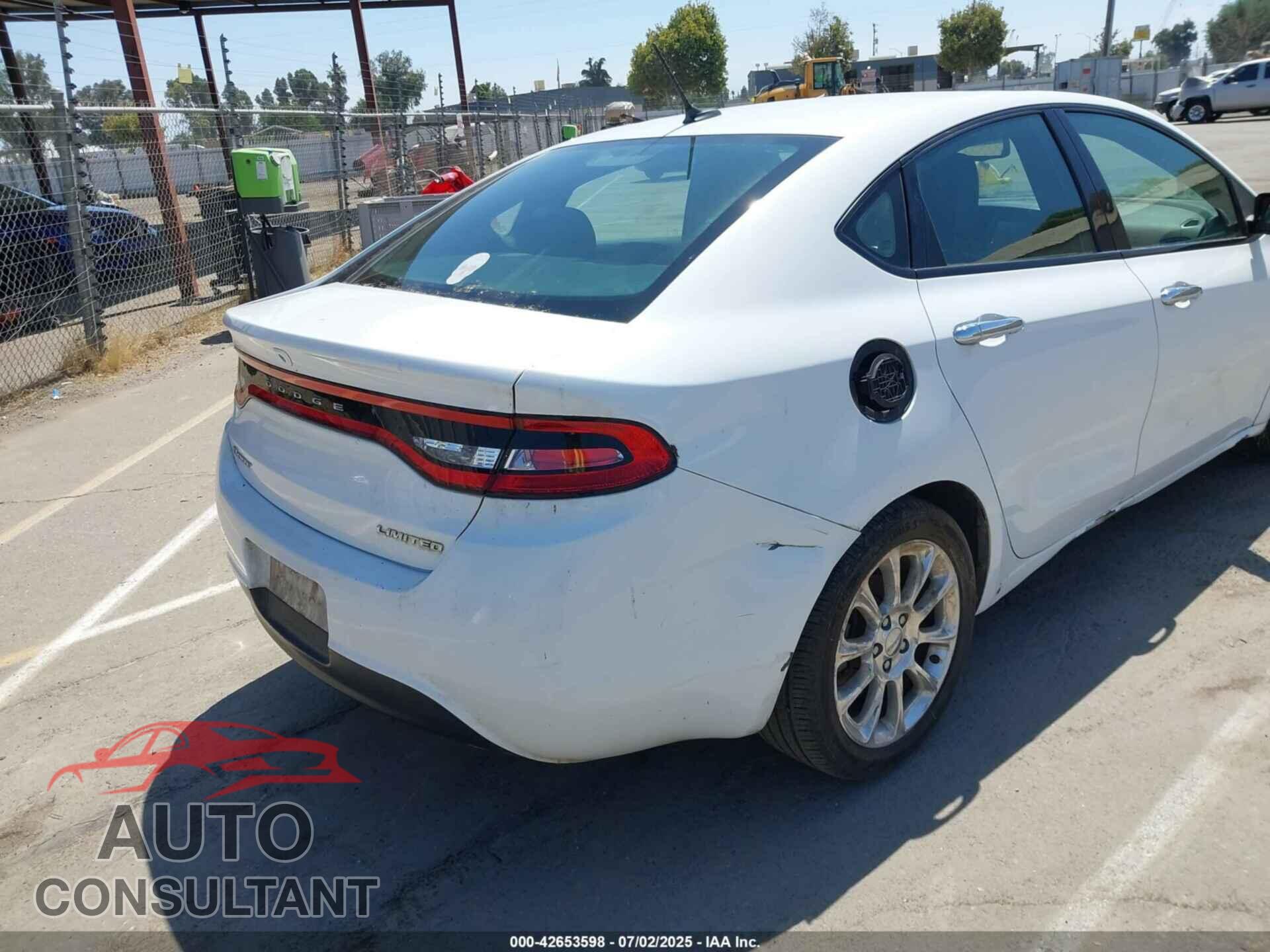 DODGE DART 2013 - 1C3CDFCA4DD147580