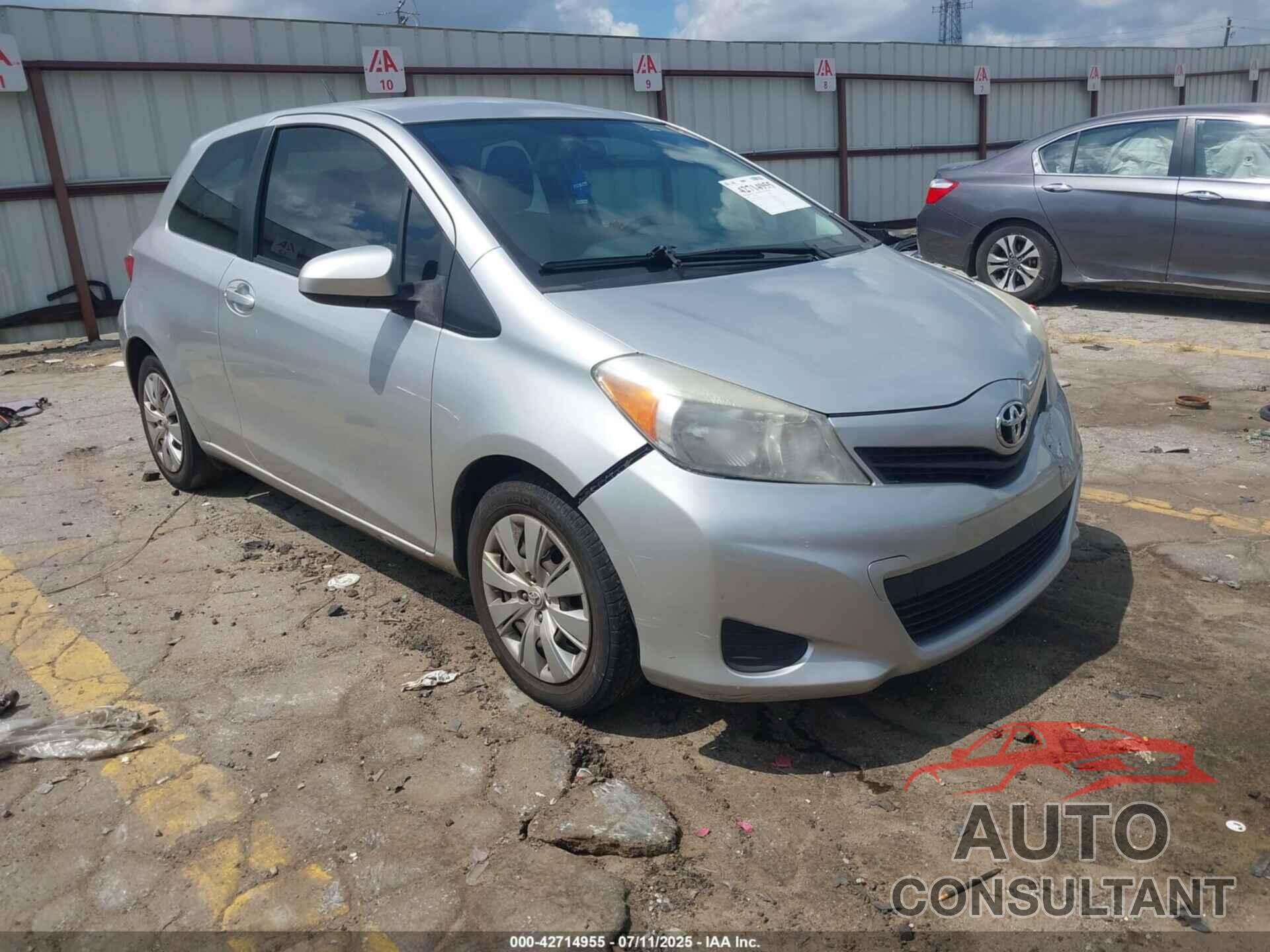 TOYOTA YARIS 2012 - JTDJTUD37CD509040