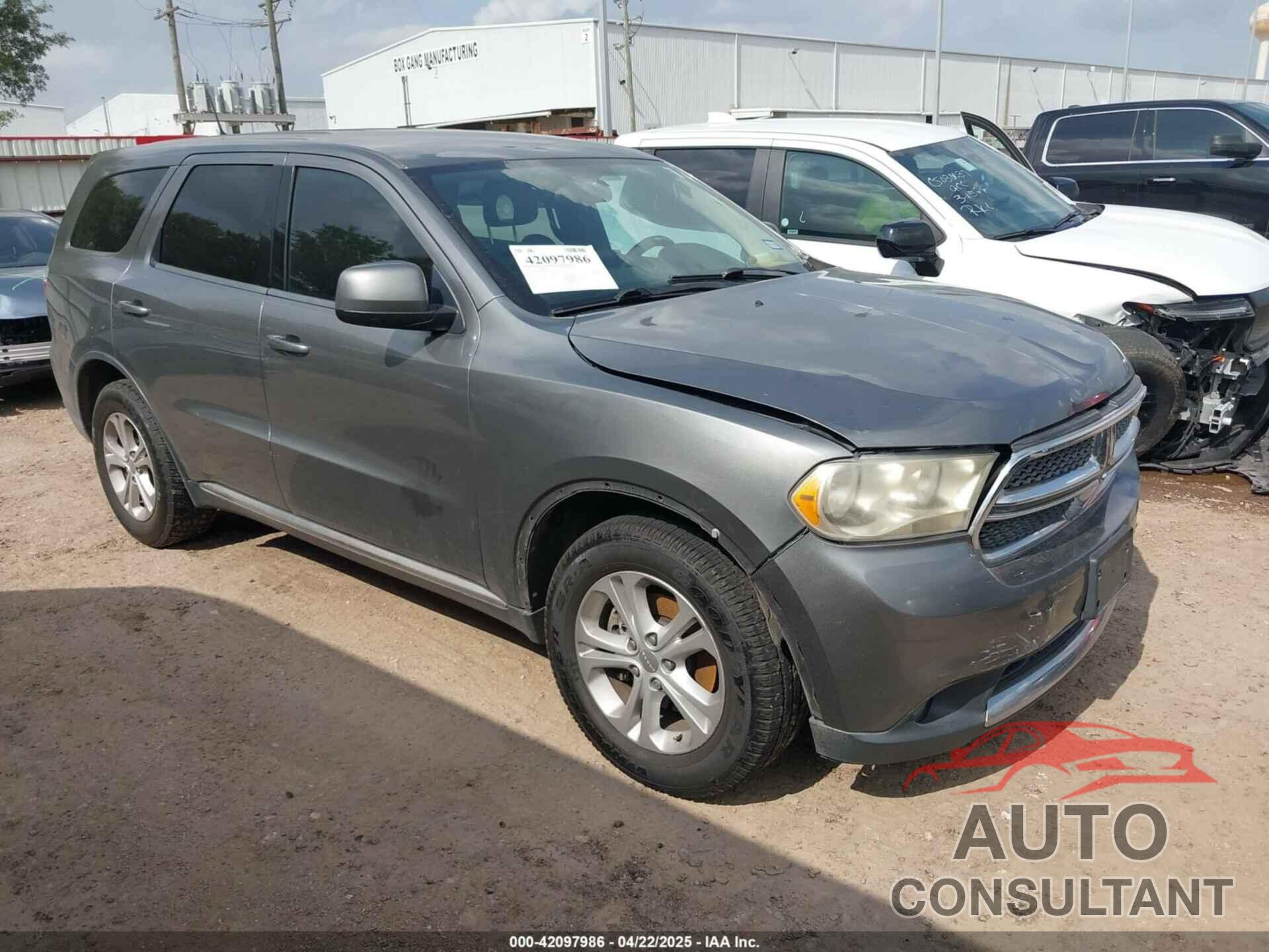 DODGE DURANGO 2012 - 1C4RDHAG2CC257167