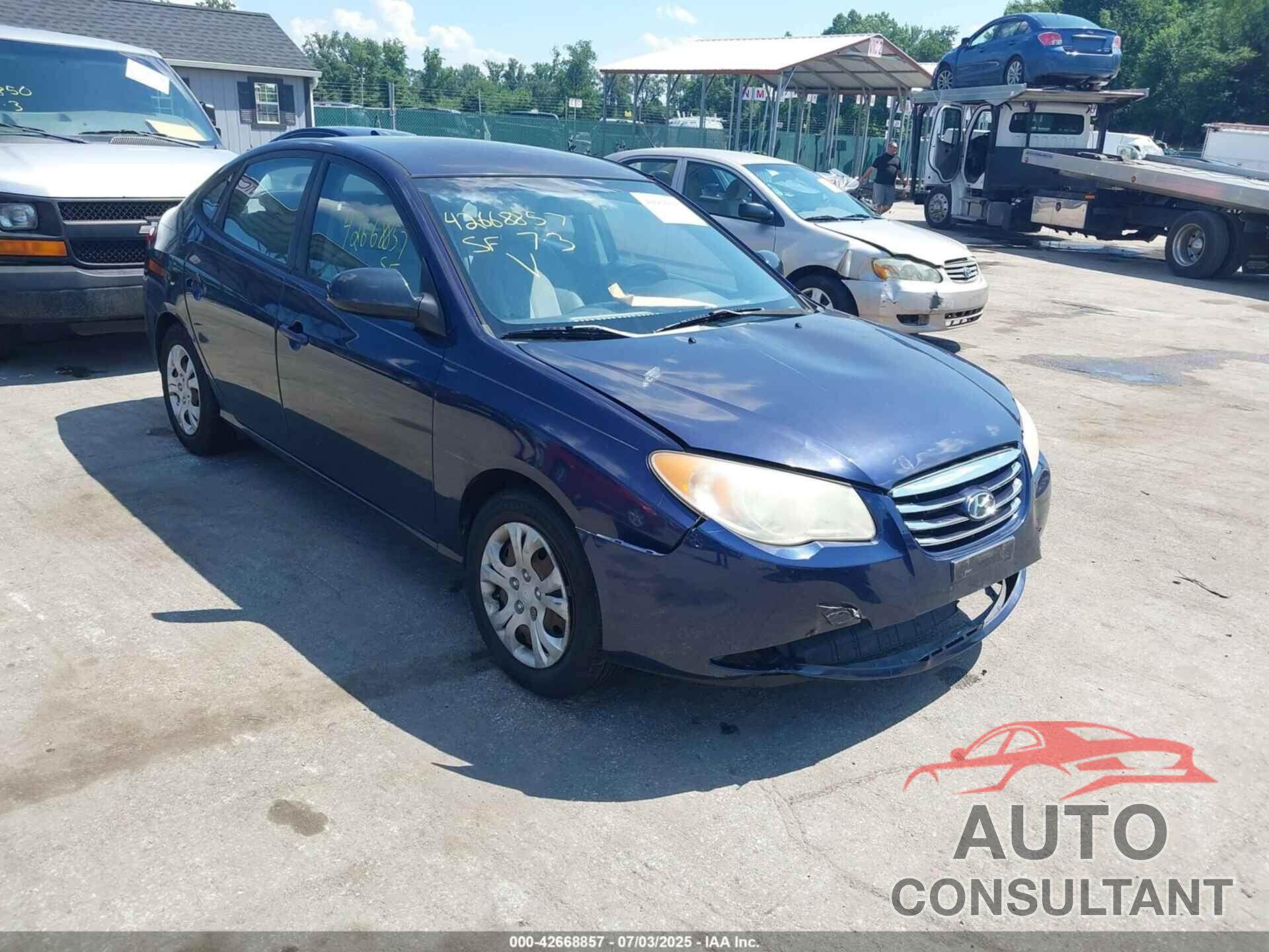 HYUNDAI ELANTRA 2010 - KMHDU4AD5AU904348