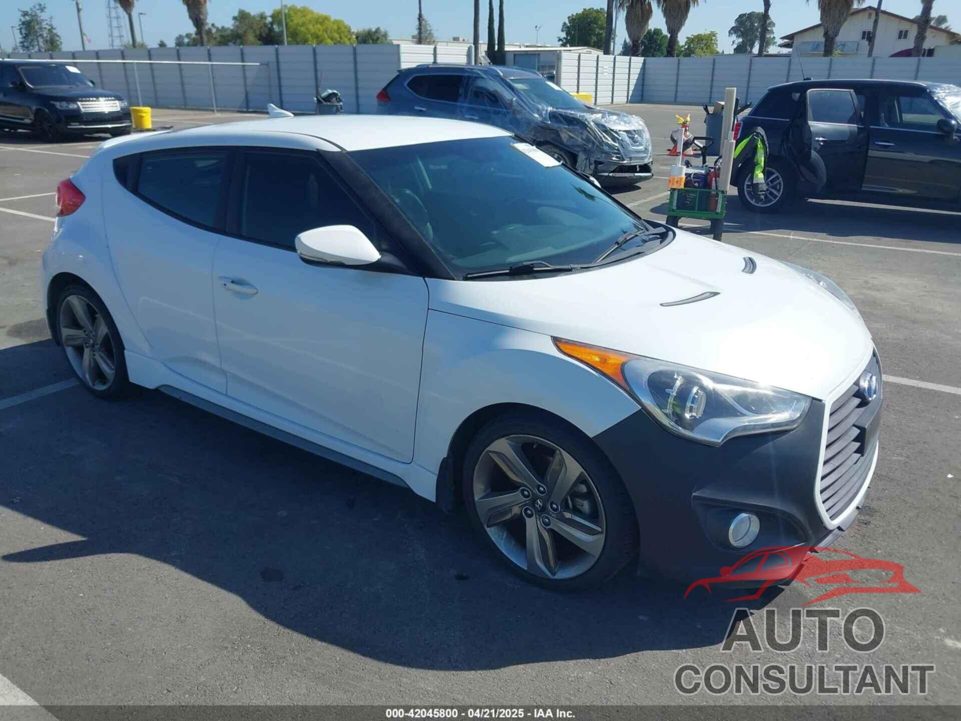 HYUNDAI VELOSTER 2013 - KMHTC6AE0DU172086