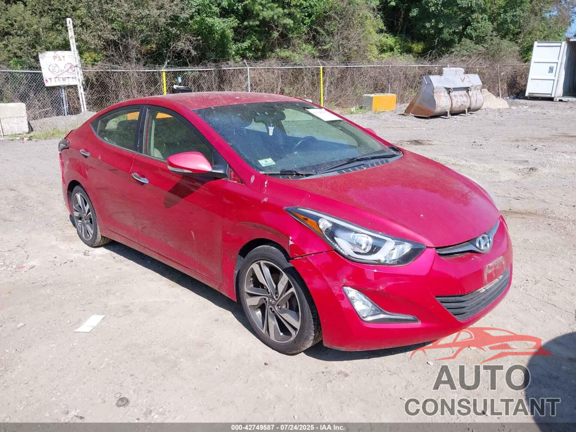 HYUNDAI ELANTRA 2014 - KMHDH4AE0EU033393