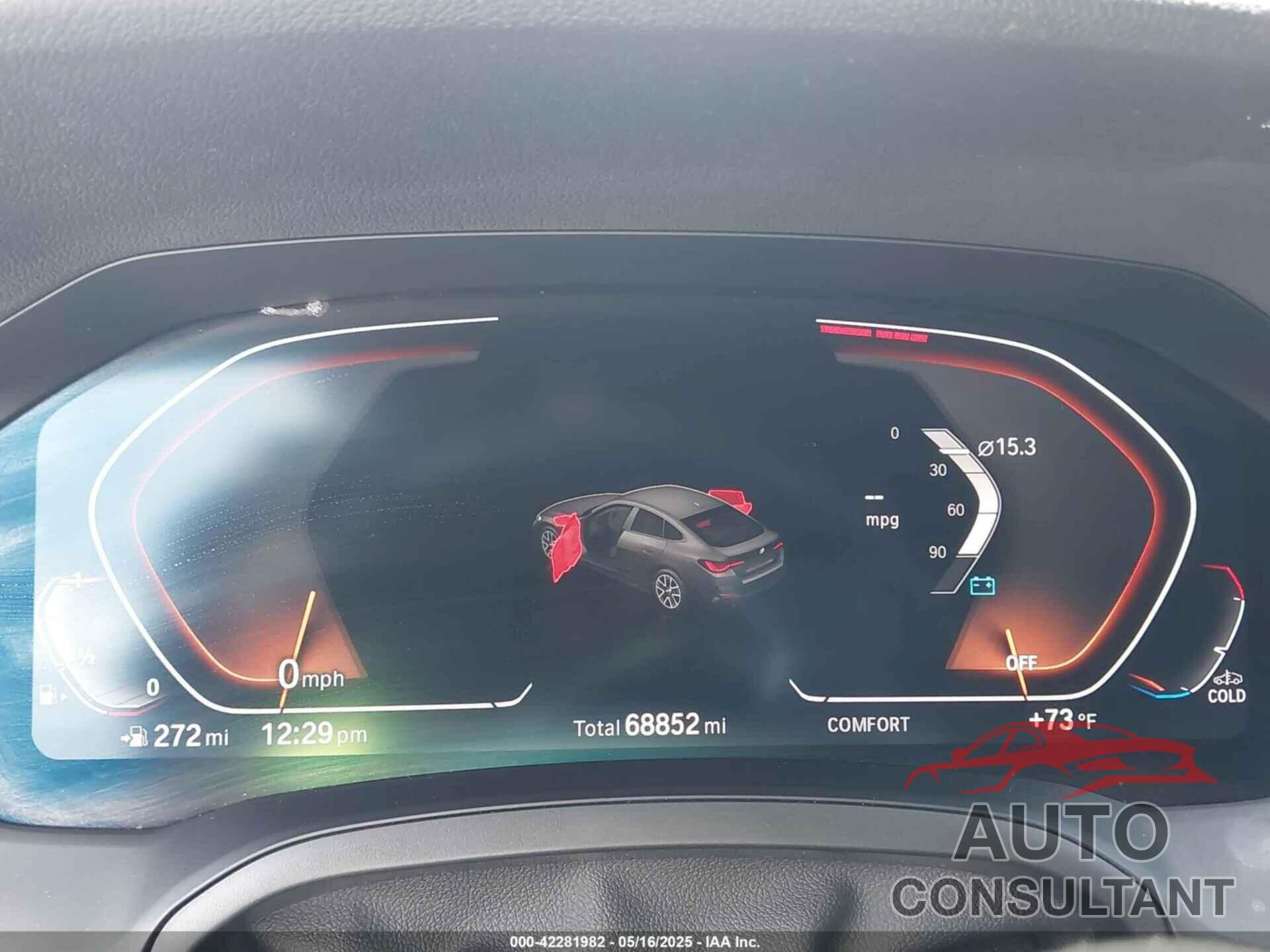 BMW 430I GRAN COUPE 2022 - WBA63AV03NFM76468