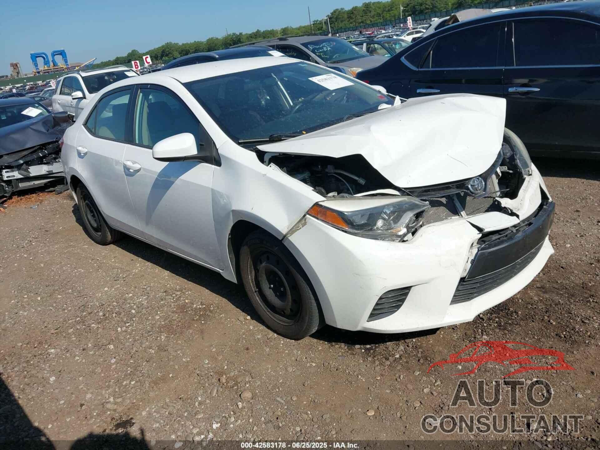 TOYOTA COROLLA 2016 - 2T1BURHE1GC489350