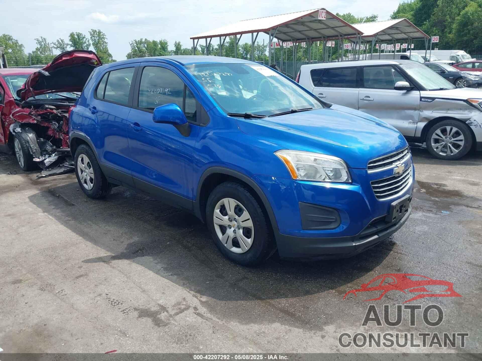 CHEVROLET TRAX 2015 - KL7CJKSB1FB124342