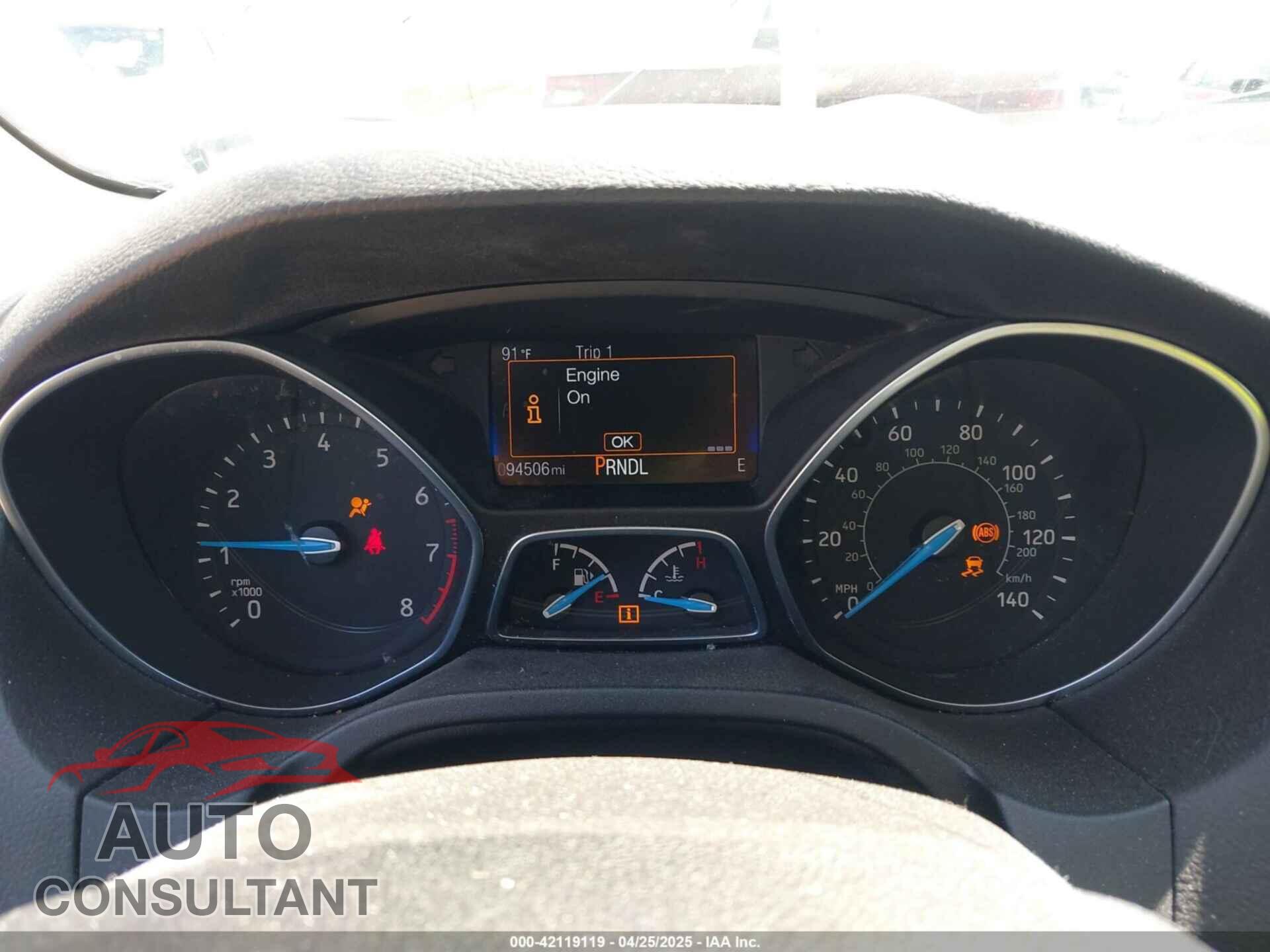 FORD FOCUS 2017 - 1FADP3F23HL302289
