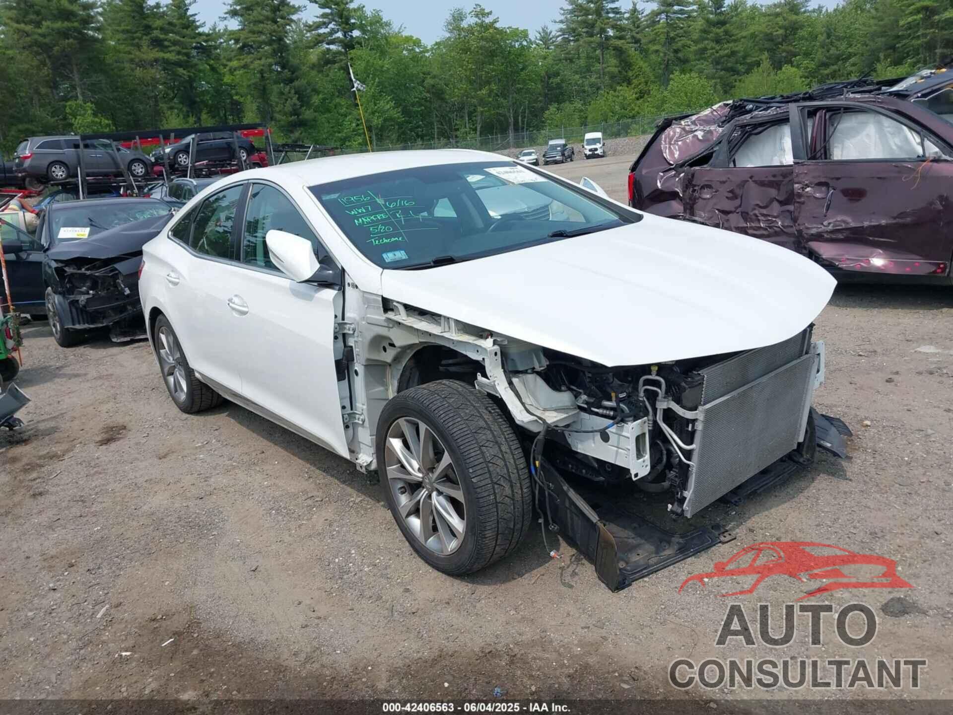 HYUNDAI AZERA 2017 - KMHFG4JG6HA574743